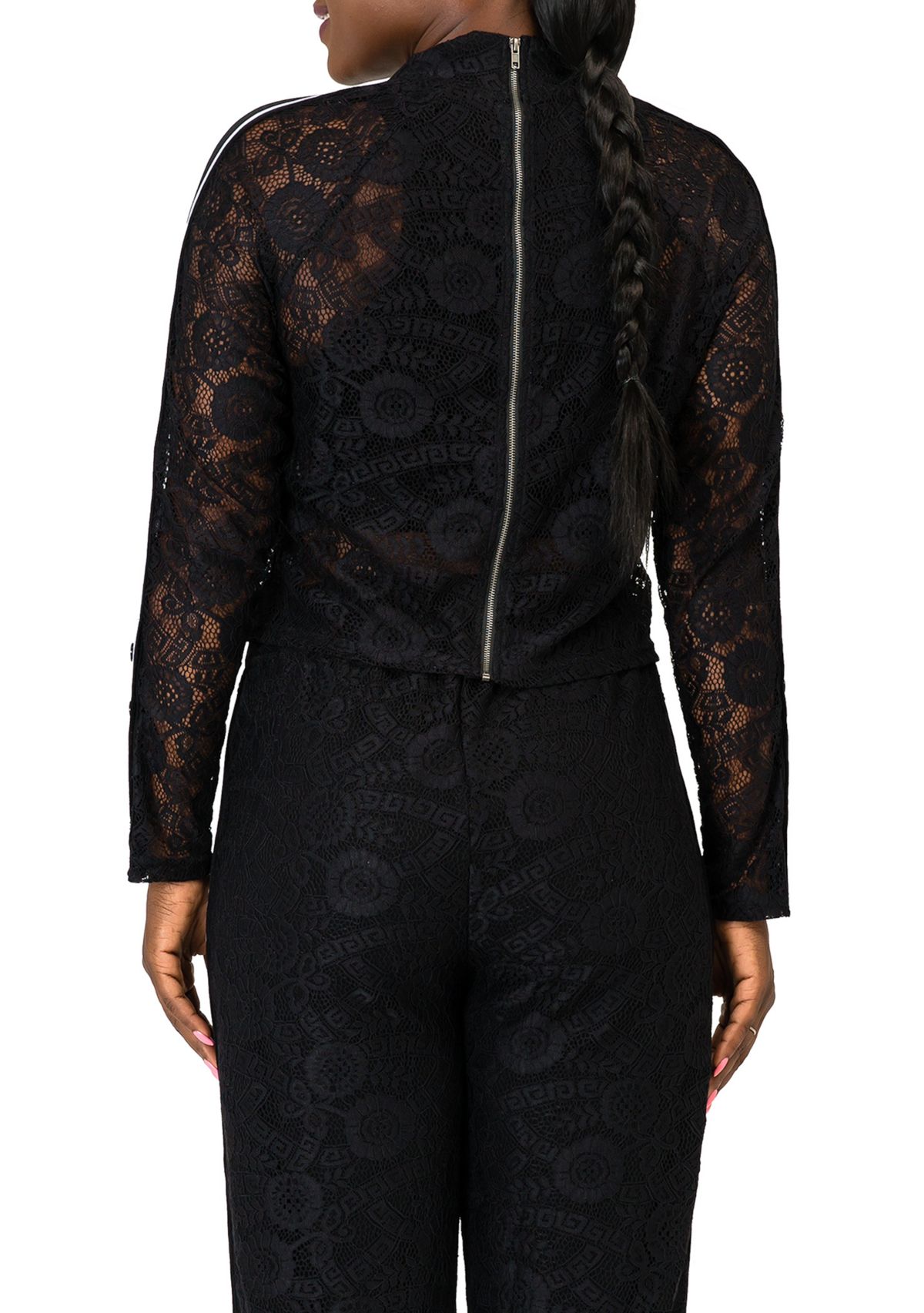 Justine Lace Turtleneck Top