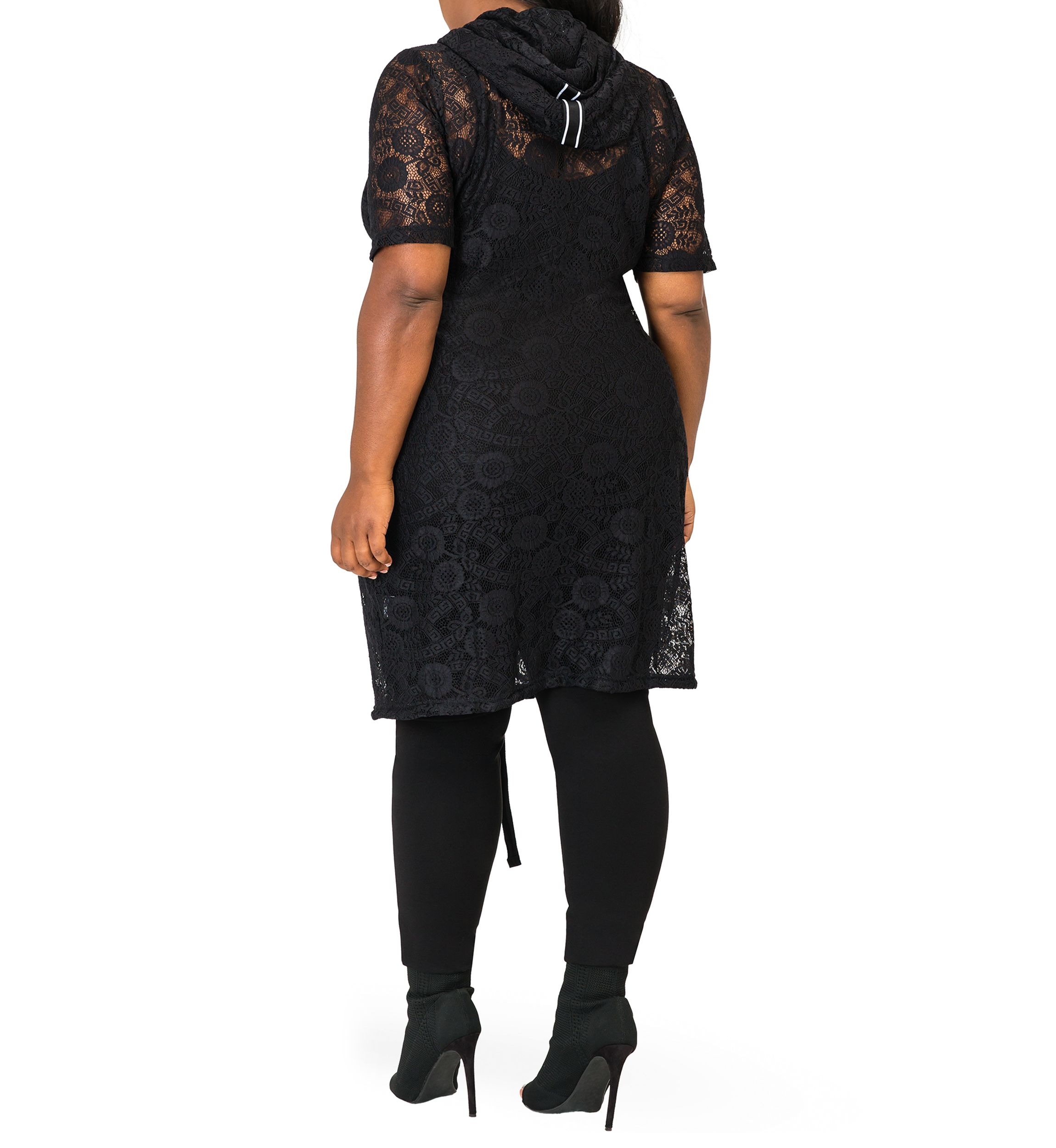 Plus Size Kenny Long Lace Elbow Sleeve Jacket