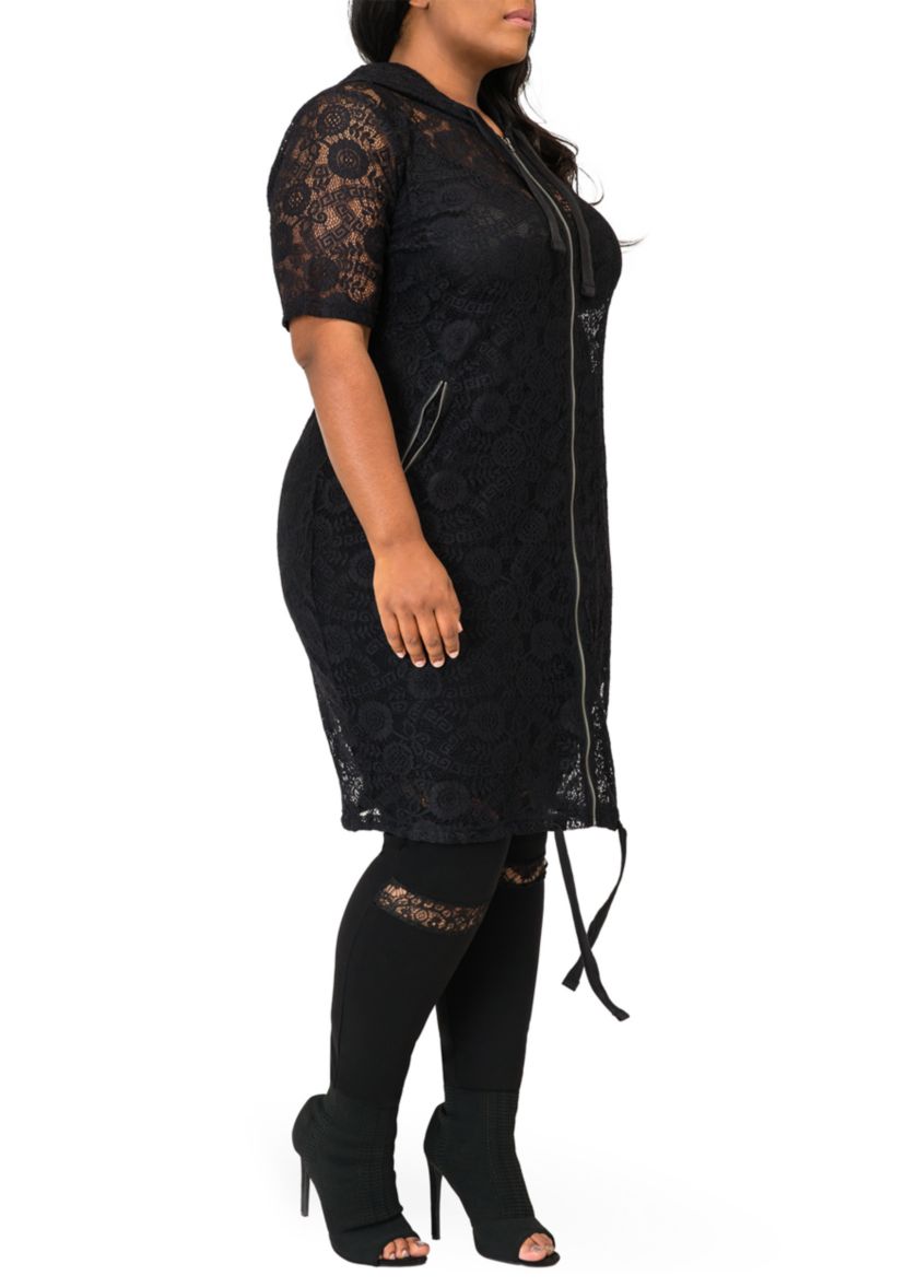 Plus Size Kenny Long Lace Elbow Sleeve Jacket