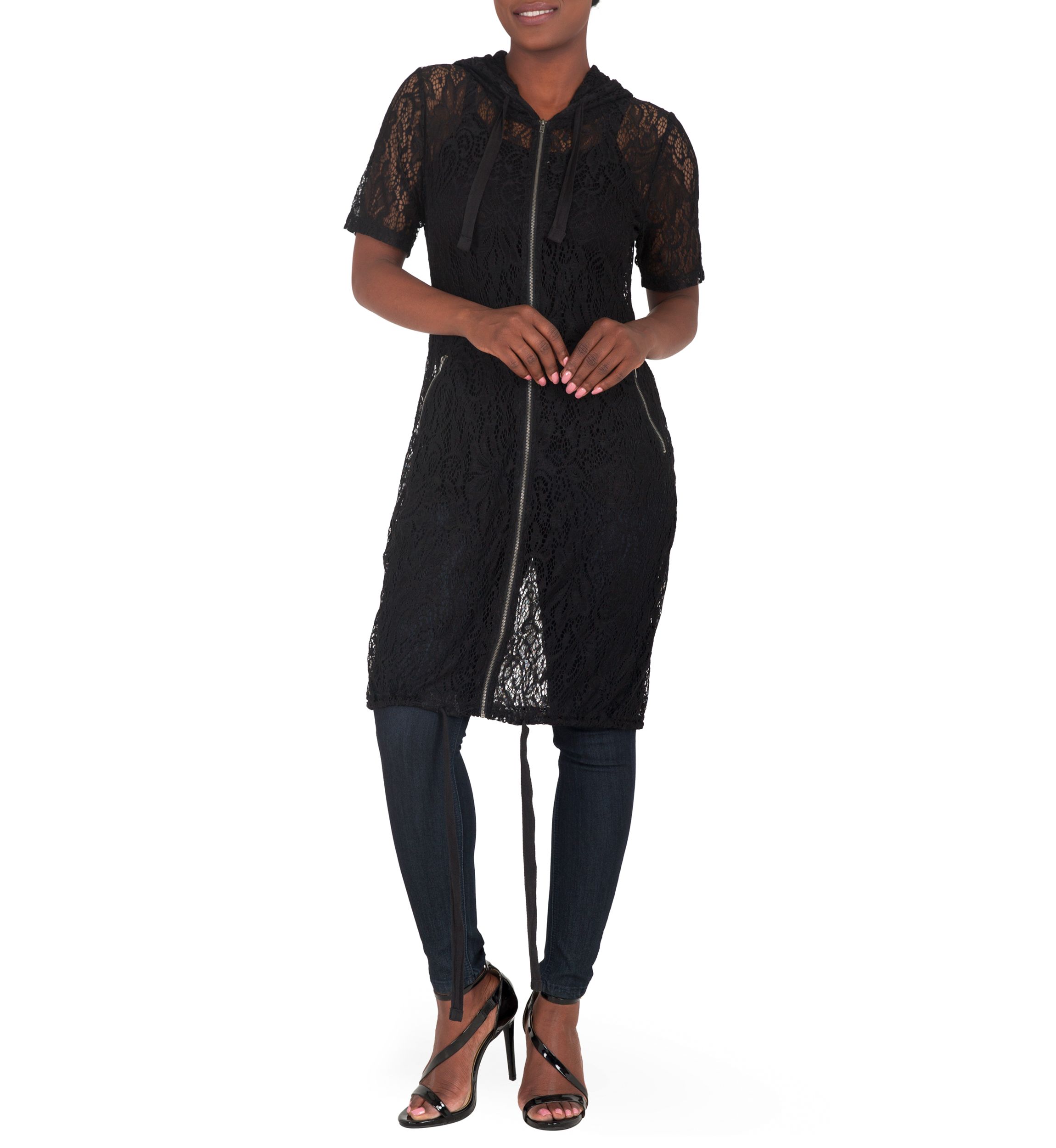 Kenny Long Lace Elbow Sleeve Jacket