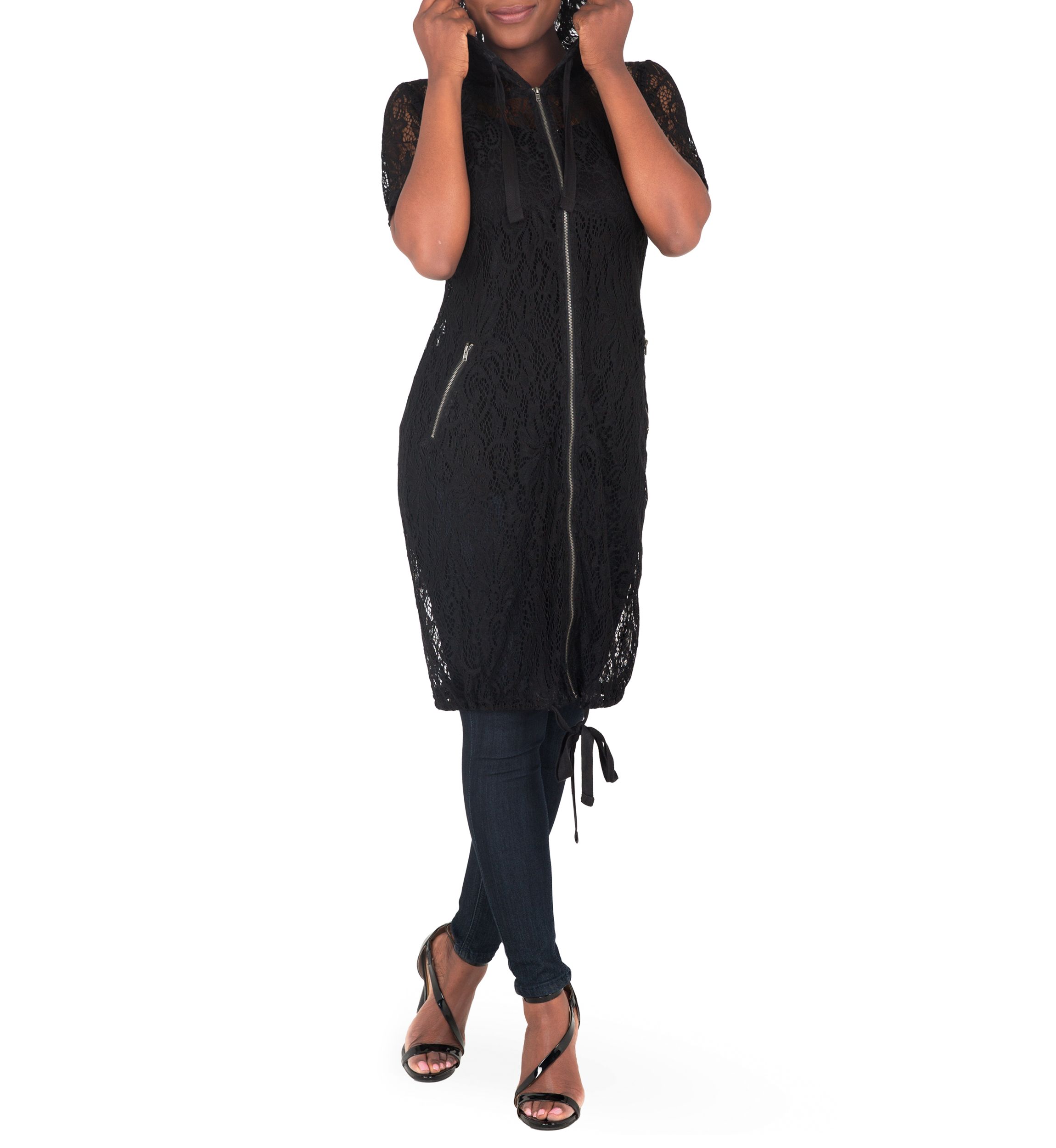 Kenny Long Lace Elbow Sleeve Jacket