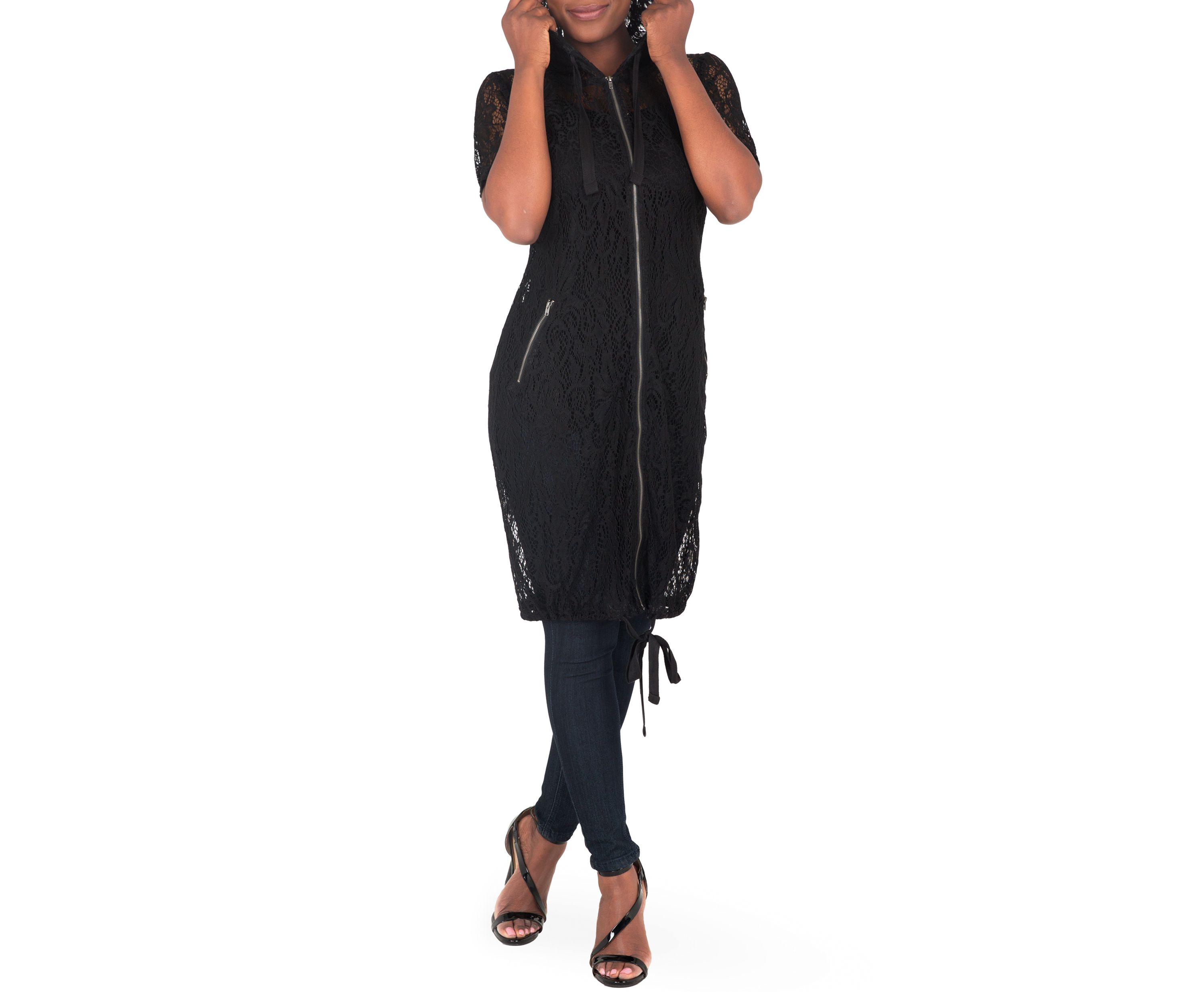 Kenny Long Lace Elbow Sleeve Jacket