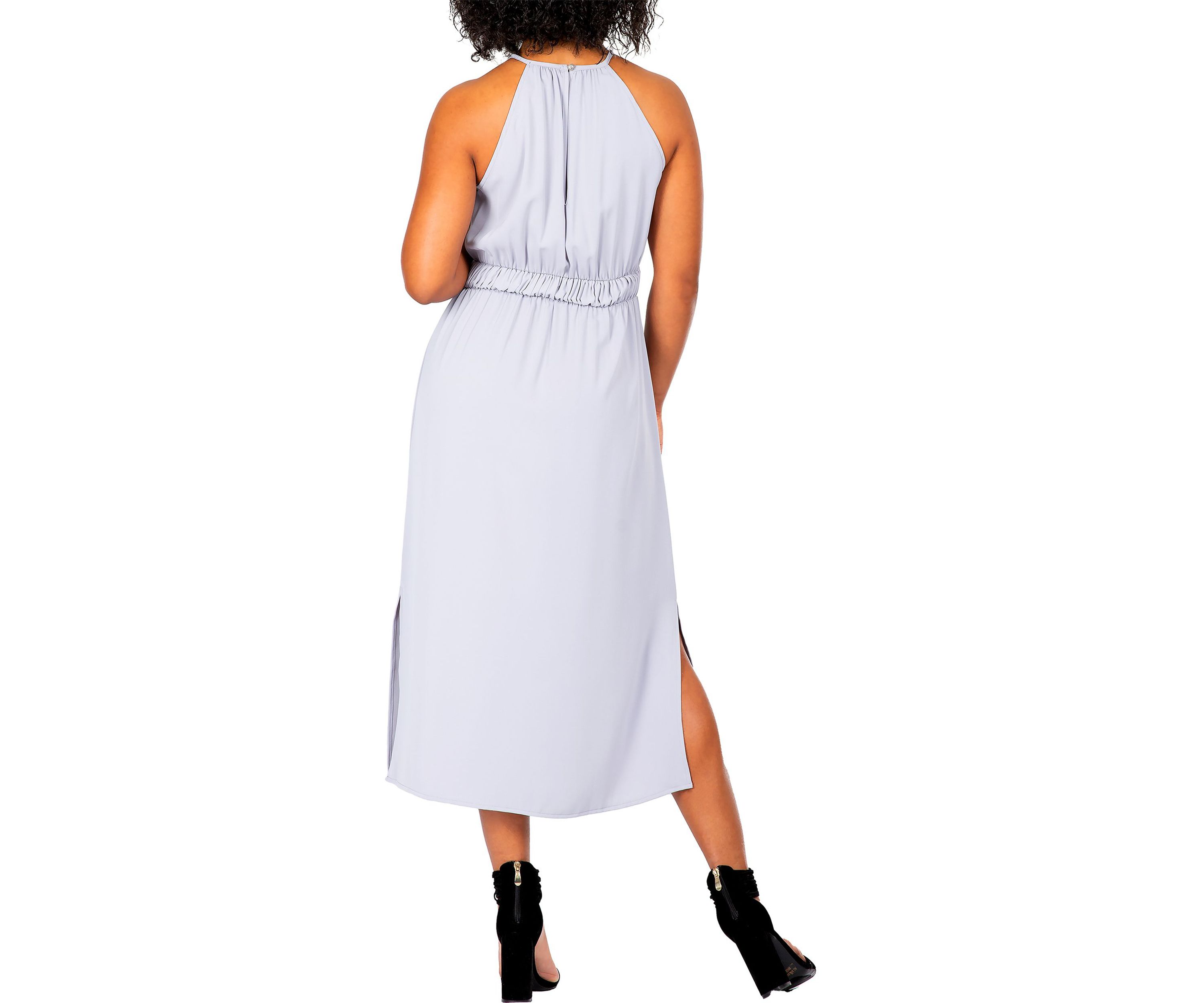 Womens Halter Neck Elegant Maxi Dress