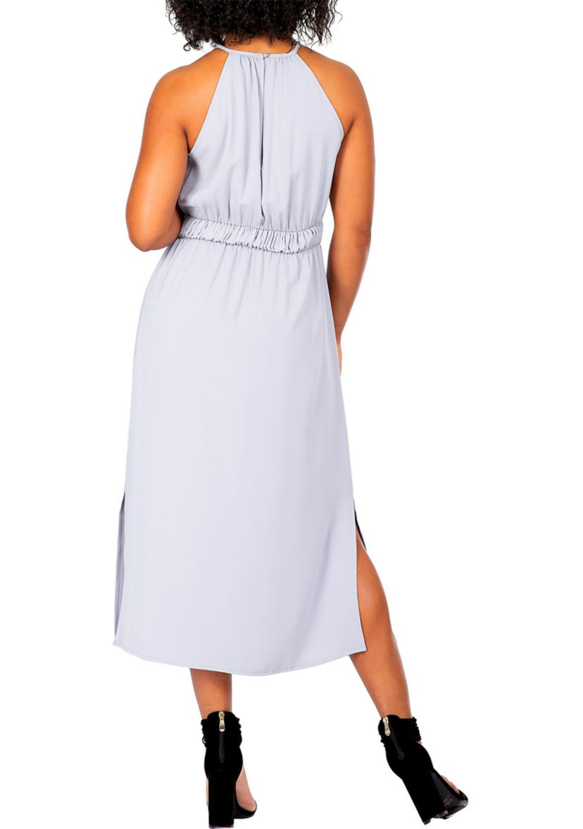 Womens Halter Neck Elegant Maxi Dress