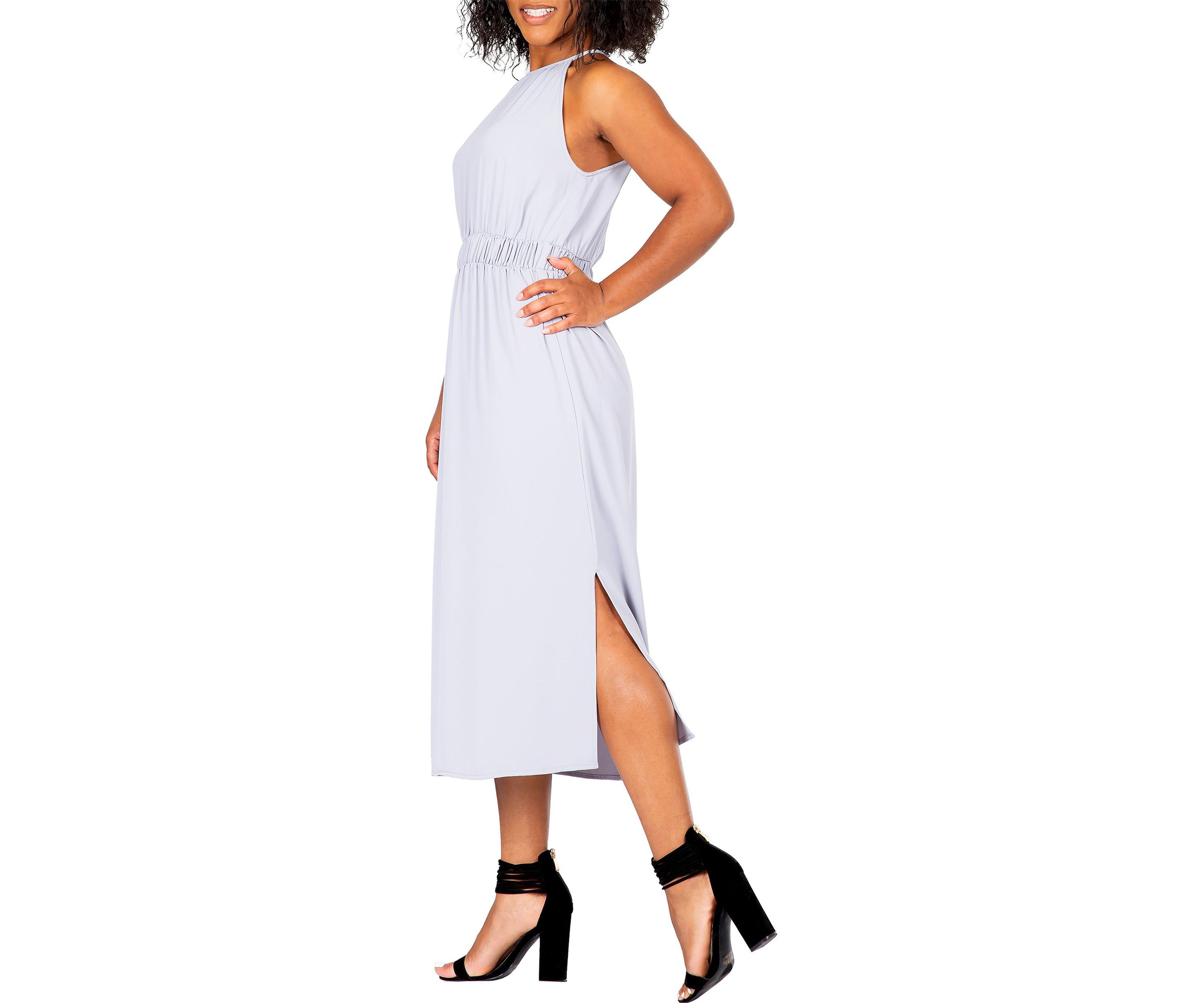 Womens Halter Neck Elegant Maxi Dress