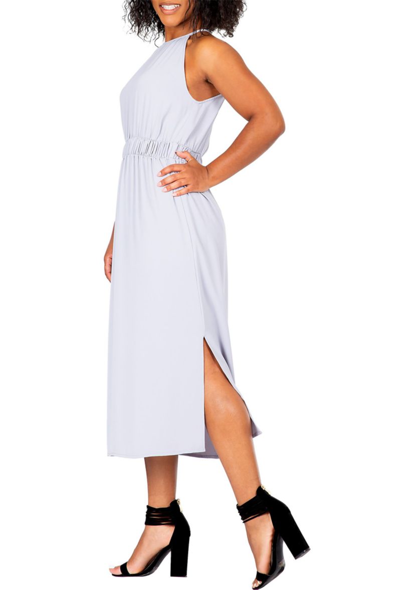 Womens Halter Neck Elegant Maxi Dress