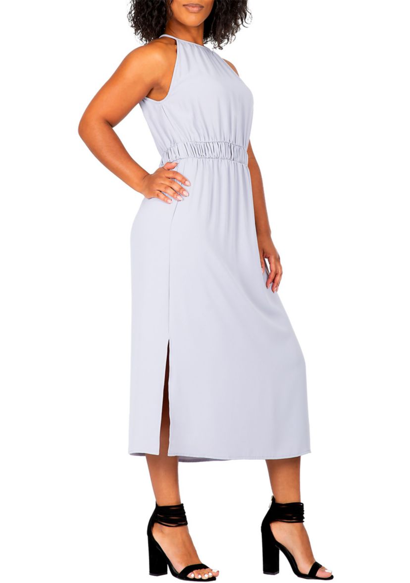 Womens Halter Neck Elegant Maxi Dress