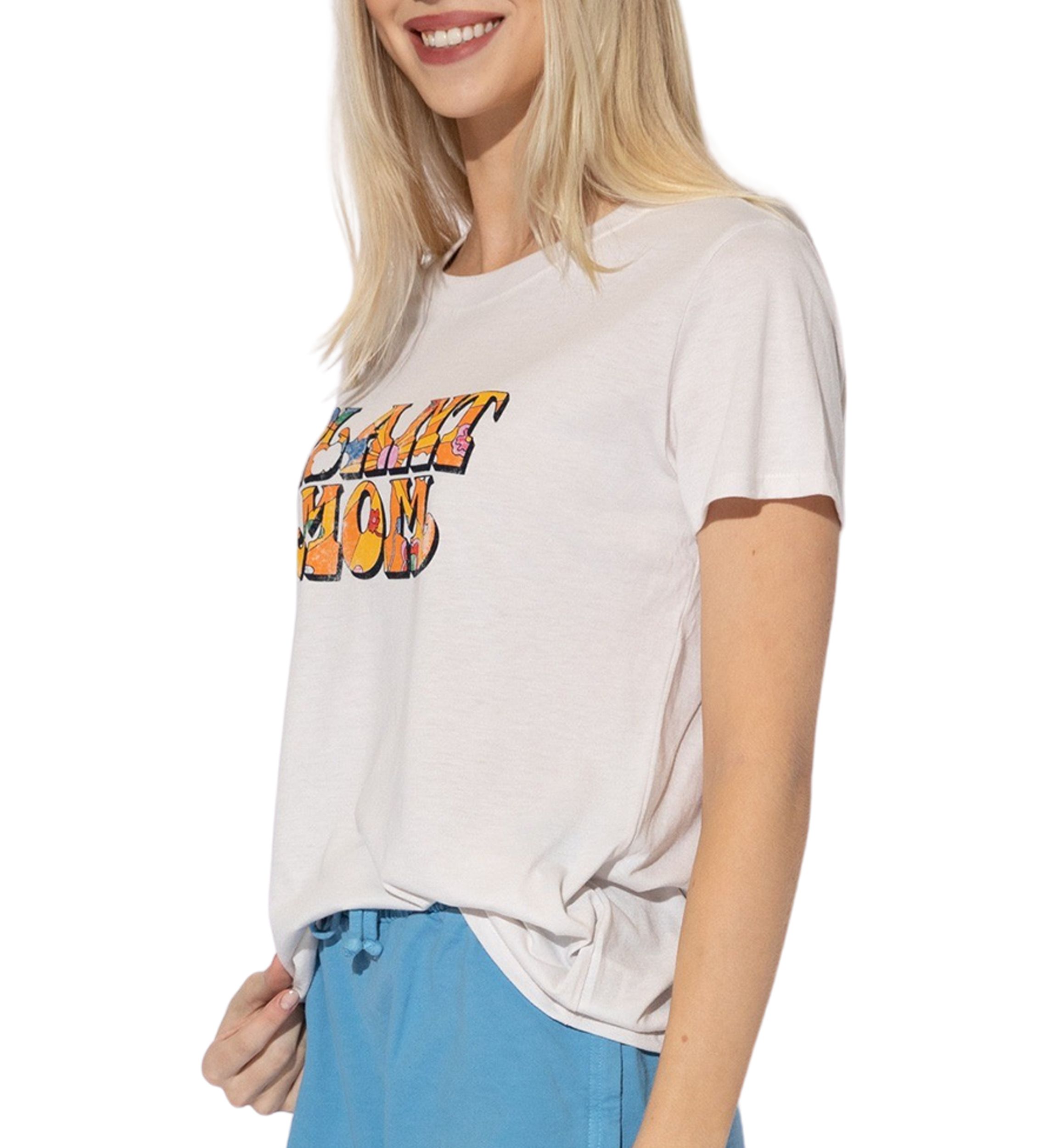 Short Sleeve Plant Mom Graphic T-Shirt 