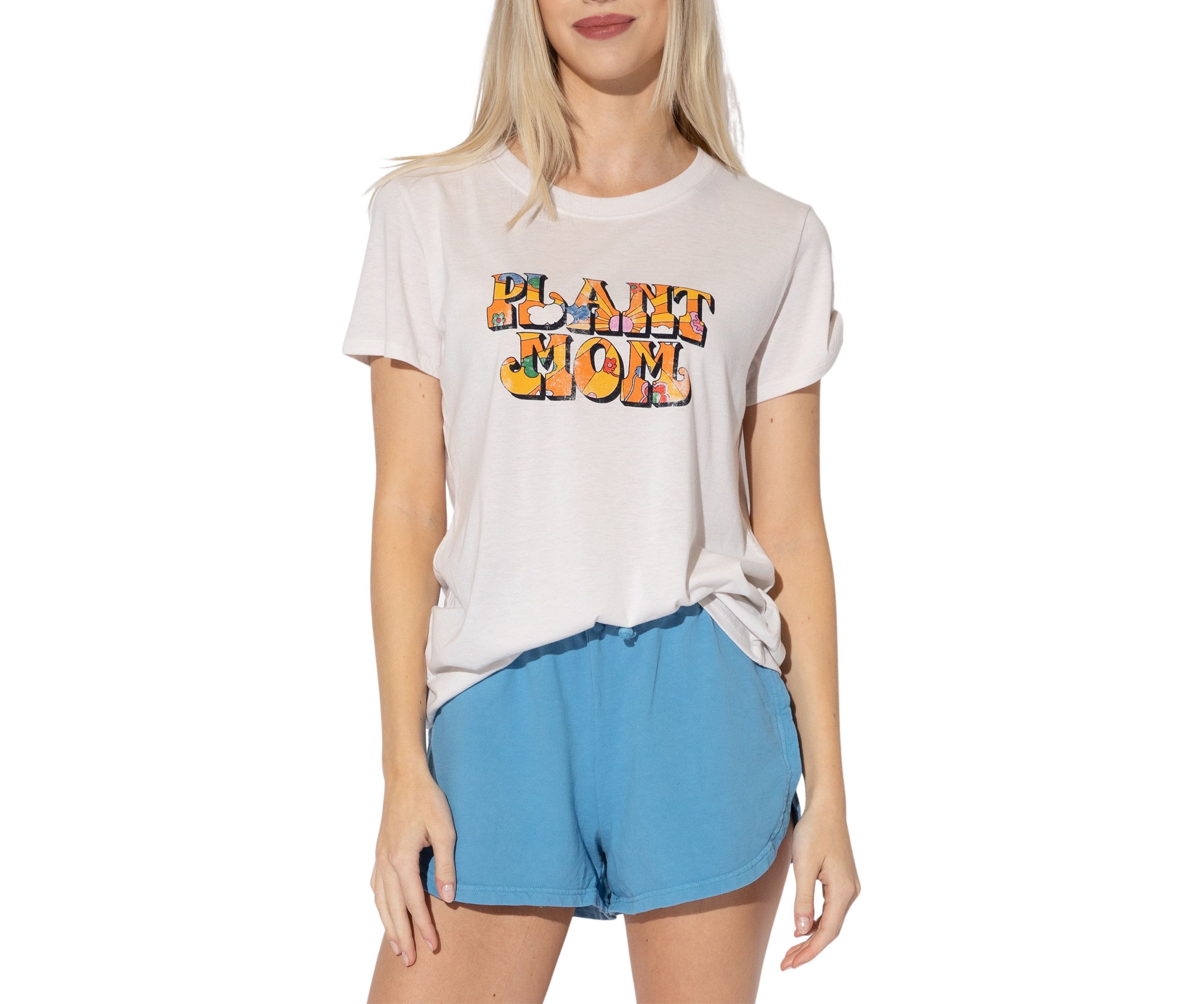 Short Sleeve Plant Mom Graphic T-Shirt 