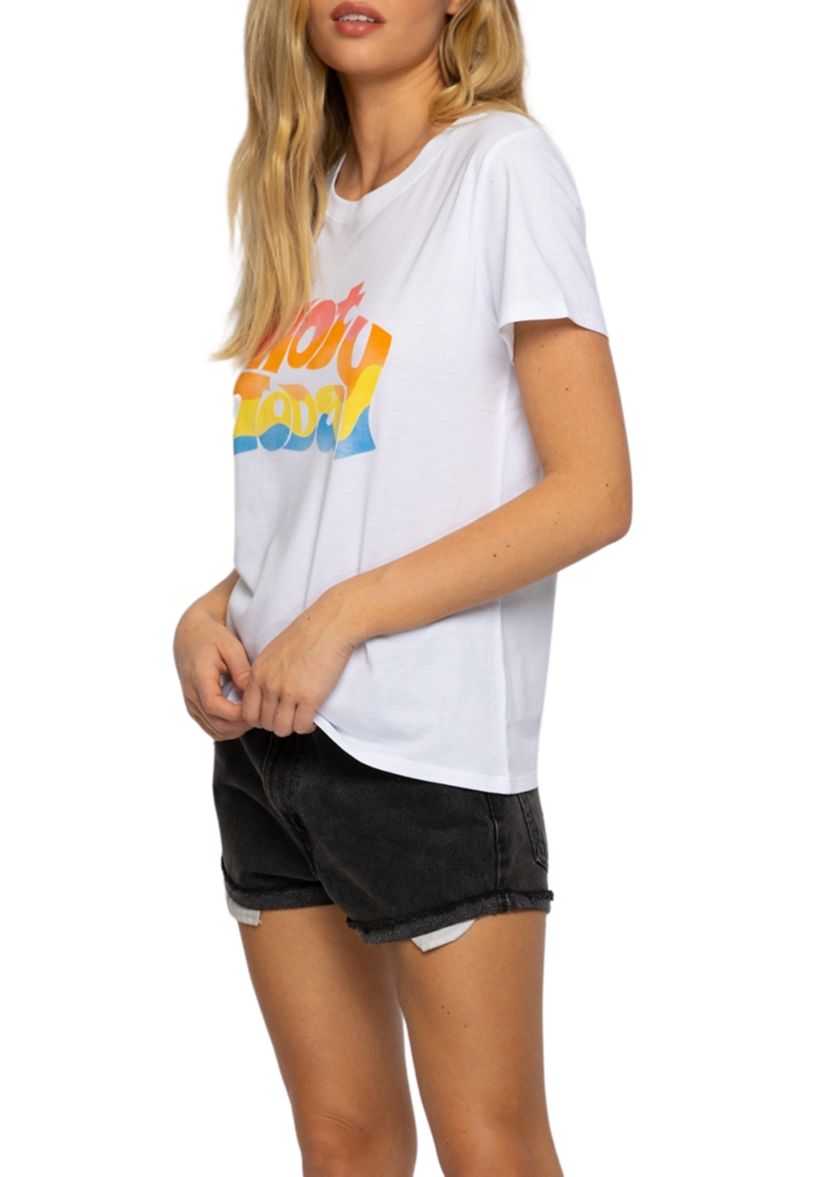 Womens Not Today Rainbow Loose Graphic T-Shirt