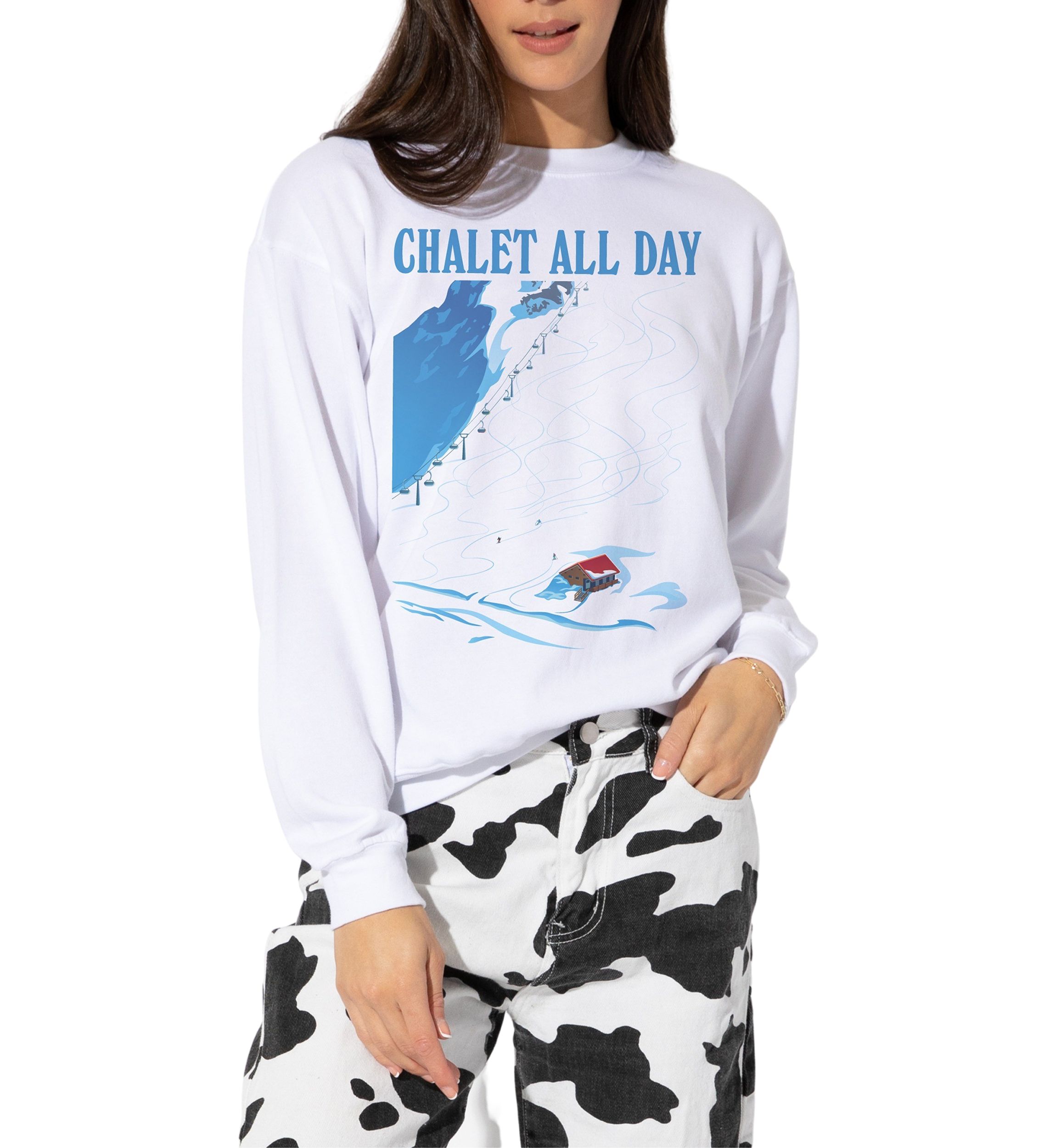 Womens Chalet All Day Graphic Sweatshirt