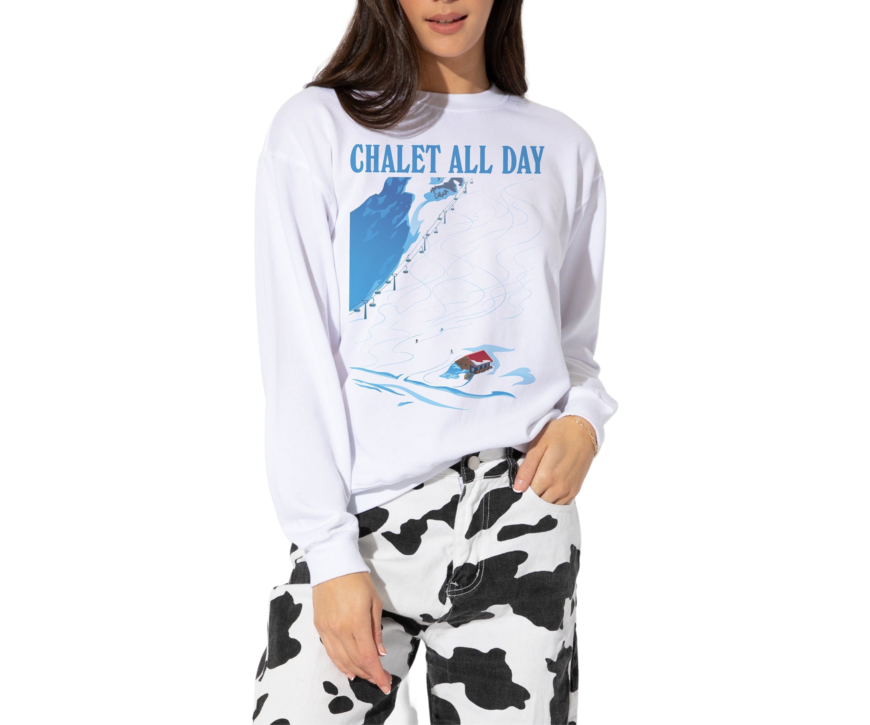 Womens Chalet All Day Graphic Sweatshirt