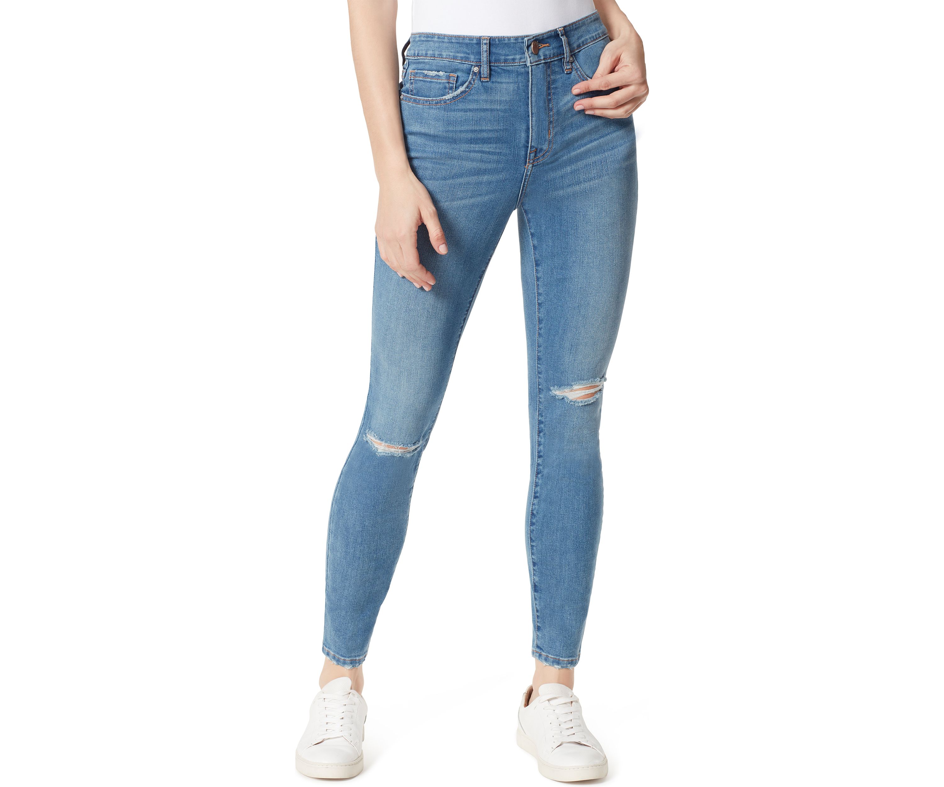 Womens High Rise Skinny Jeans 