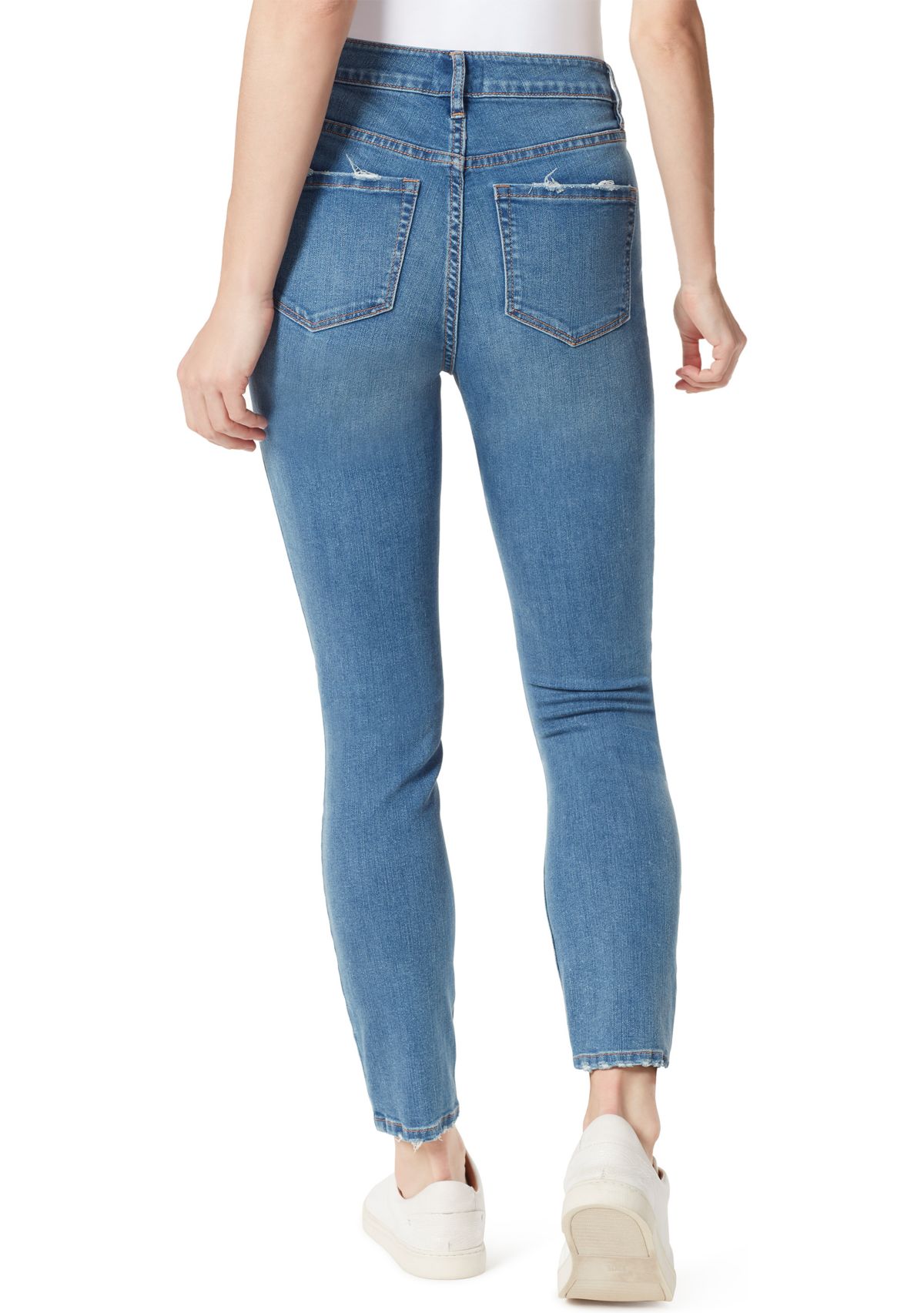 Womens High Rise Skinny Jeans 