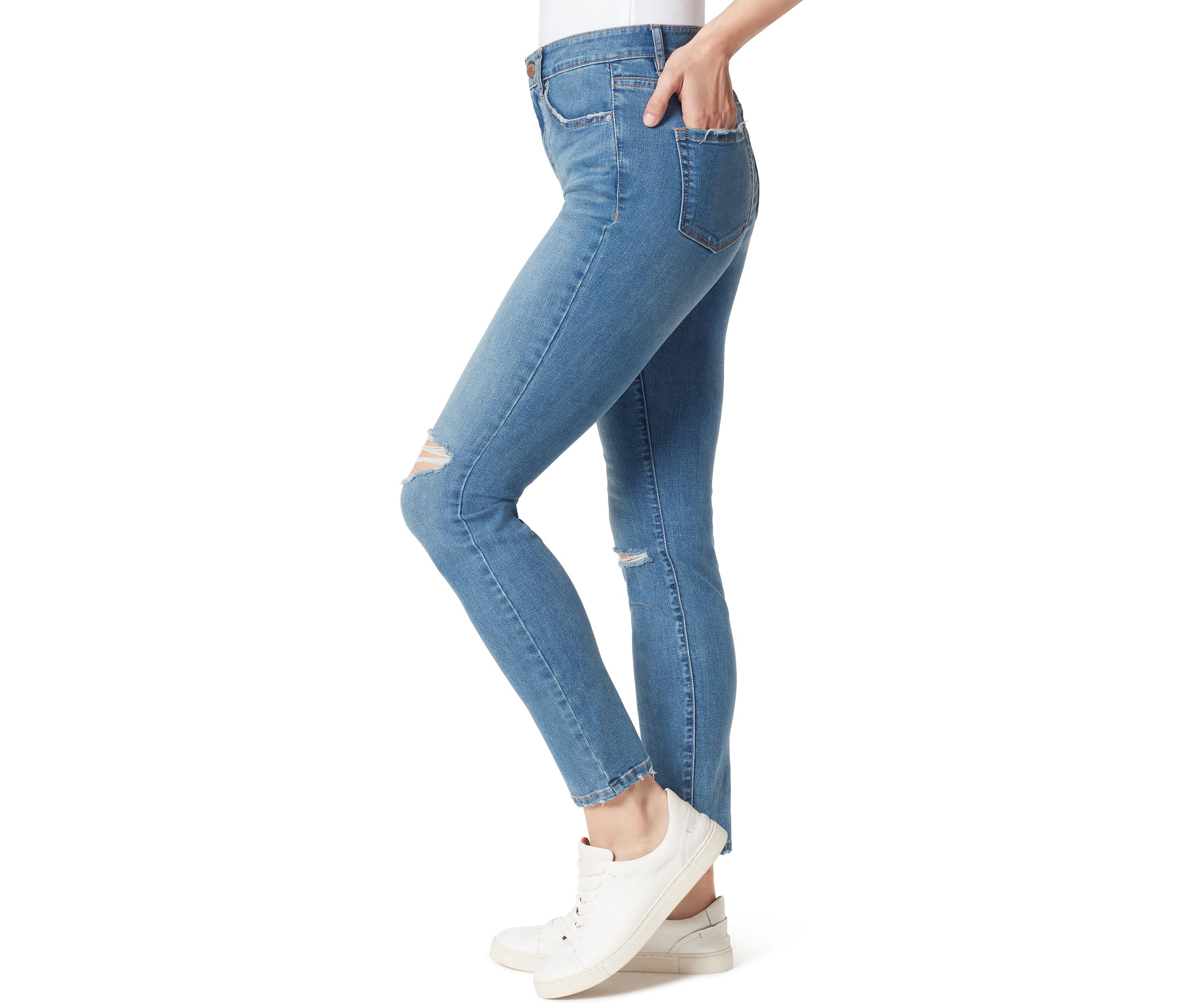 Womens High Rise Skinny Jeans 