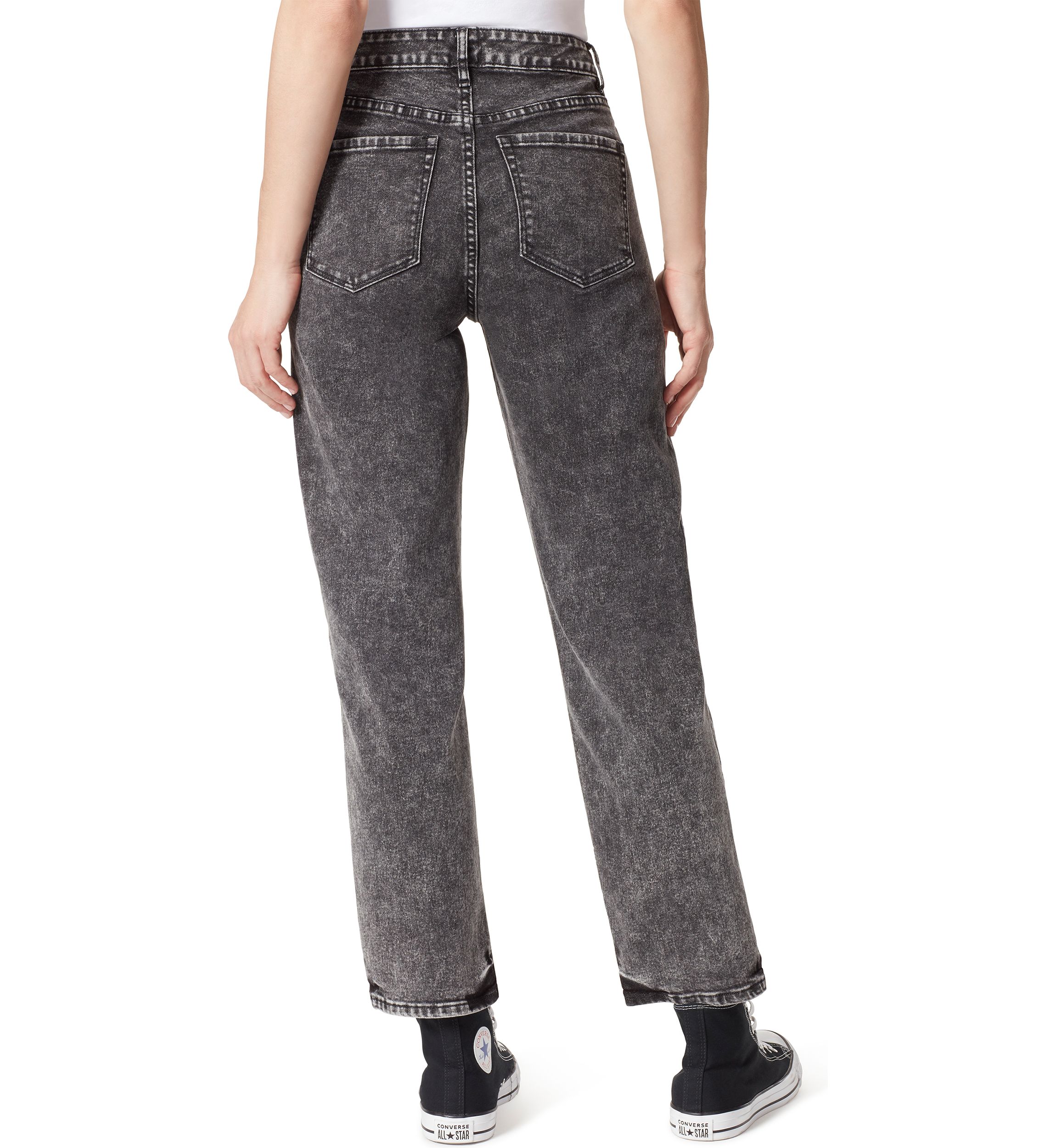 High Rise Straight Leg Jeans 
