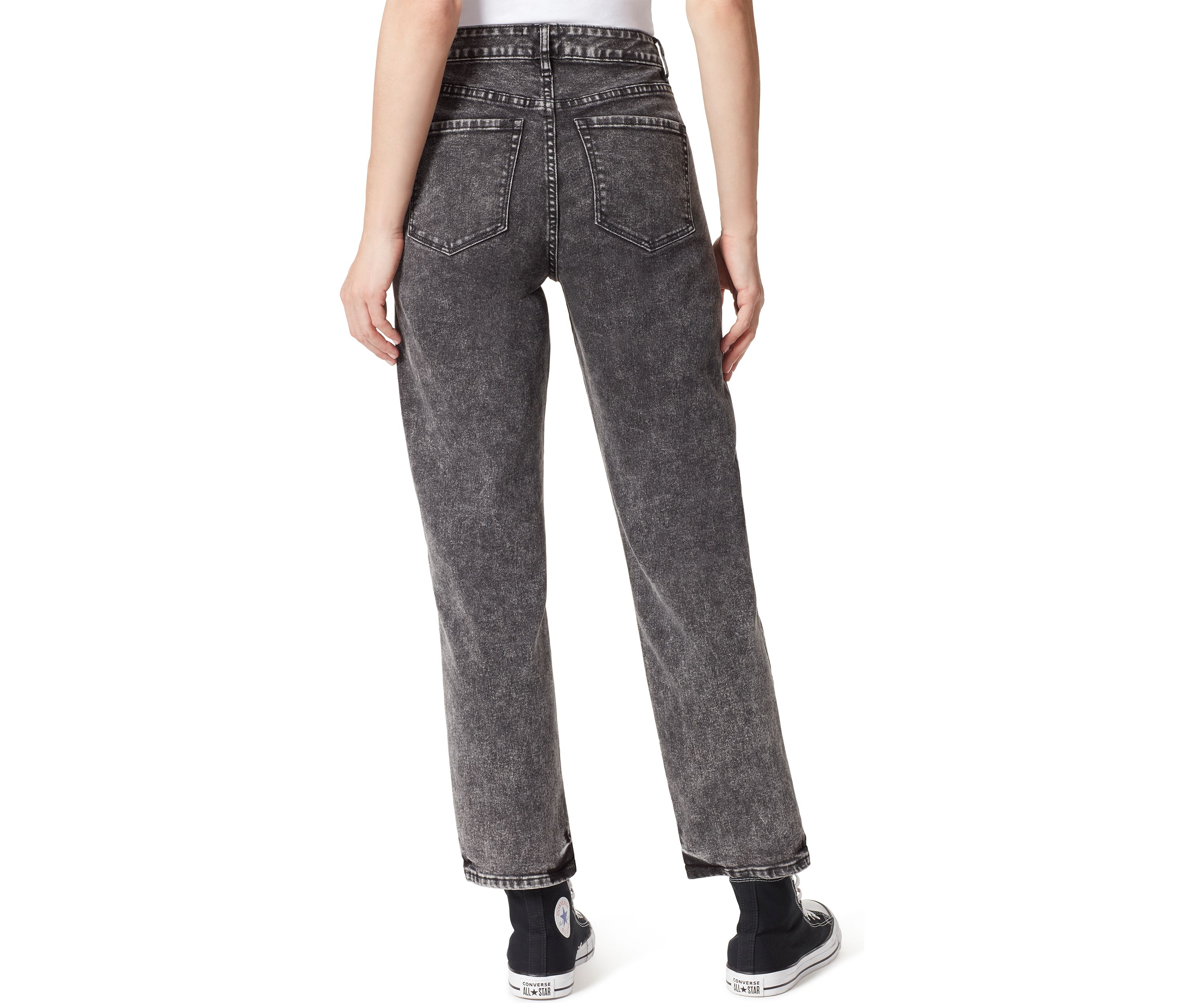 High Rise Straight Leg Jeans 