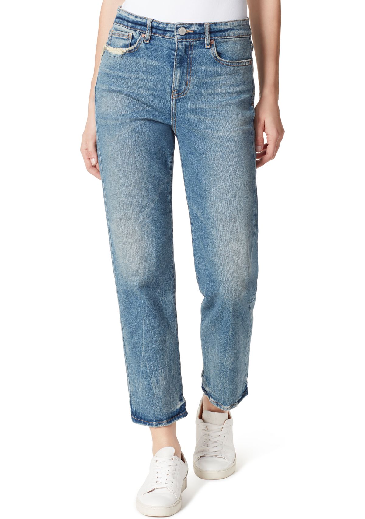 High Rise Straight Leg Jeans 