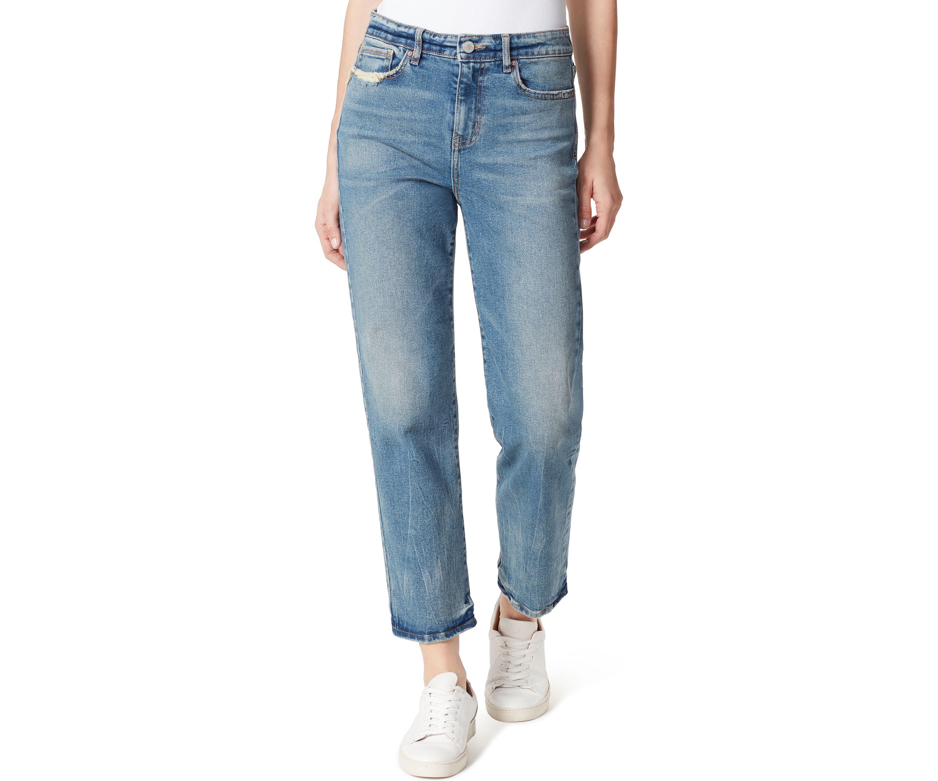 High Rise Straight Leg Jeans 