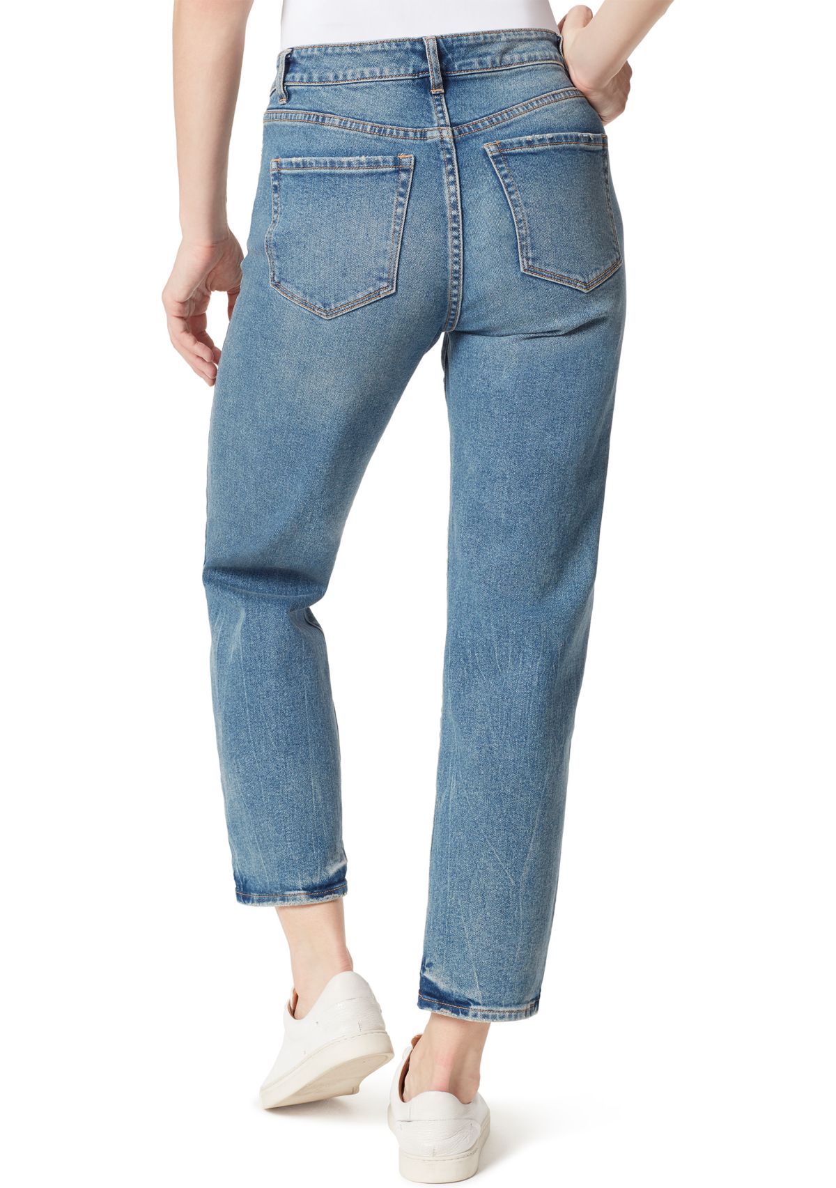 High Rise Straight Leg Jeans 