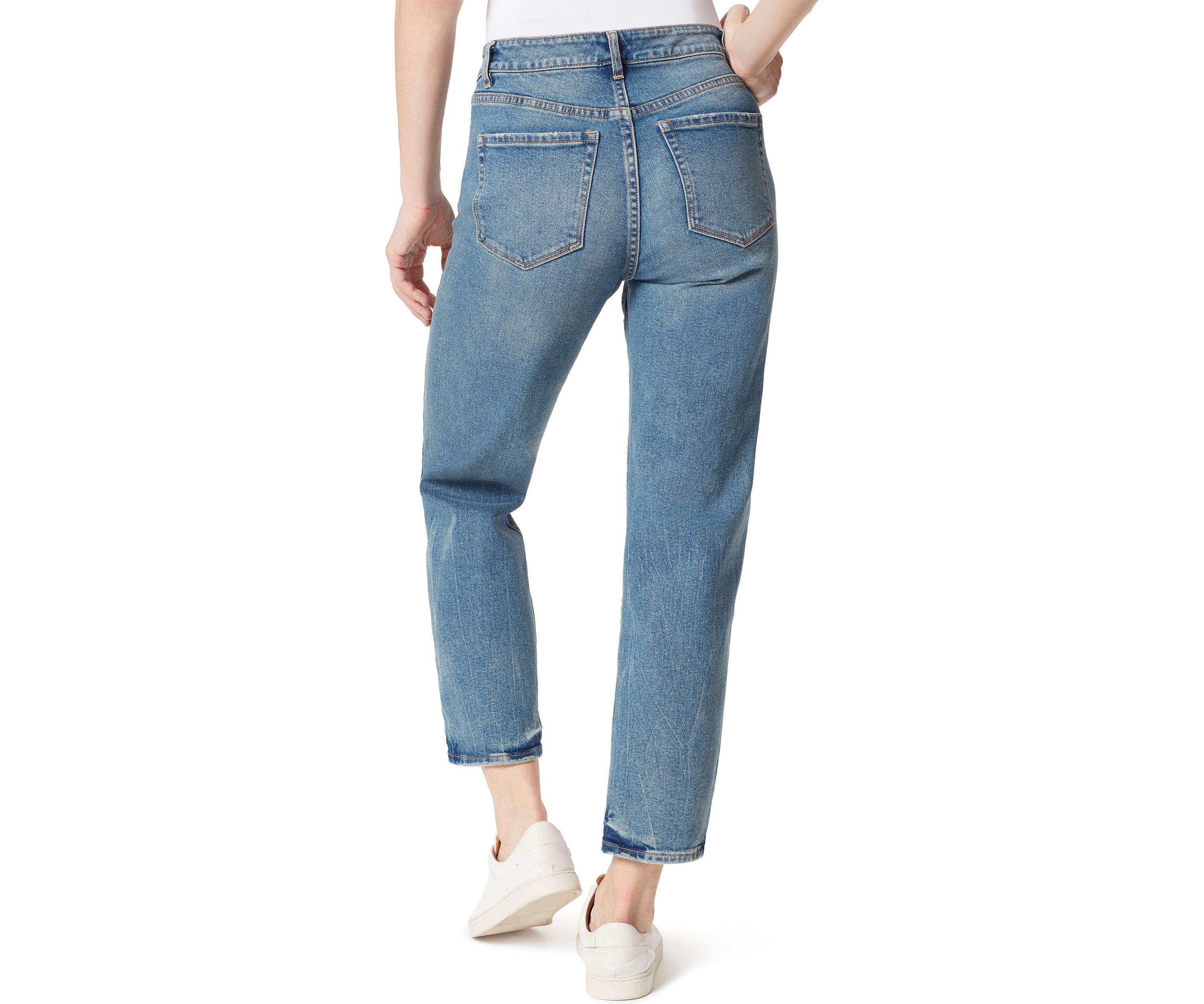 High Rise Straight Leg Jeans 