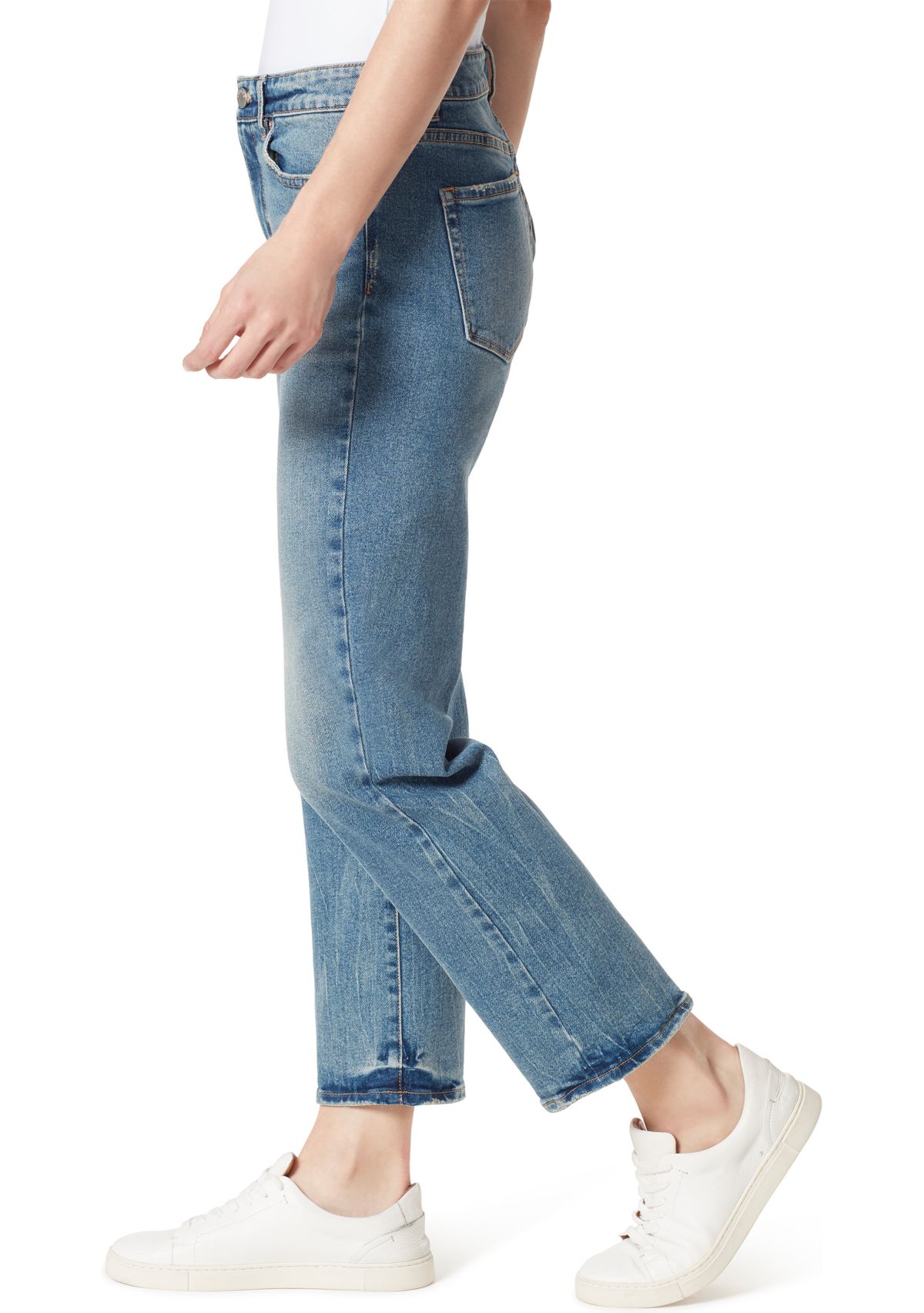 High Rise Straight Leg Jeans 