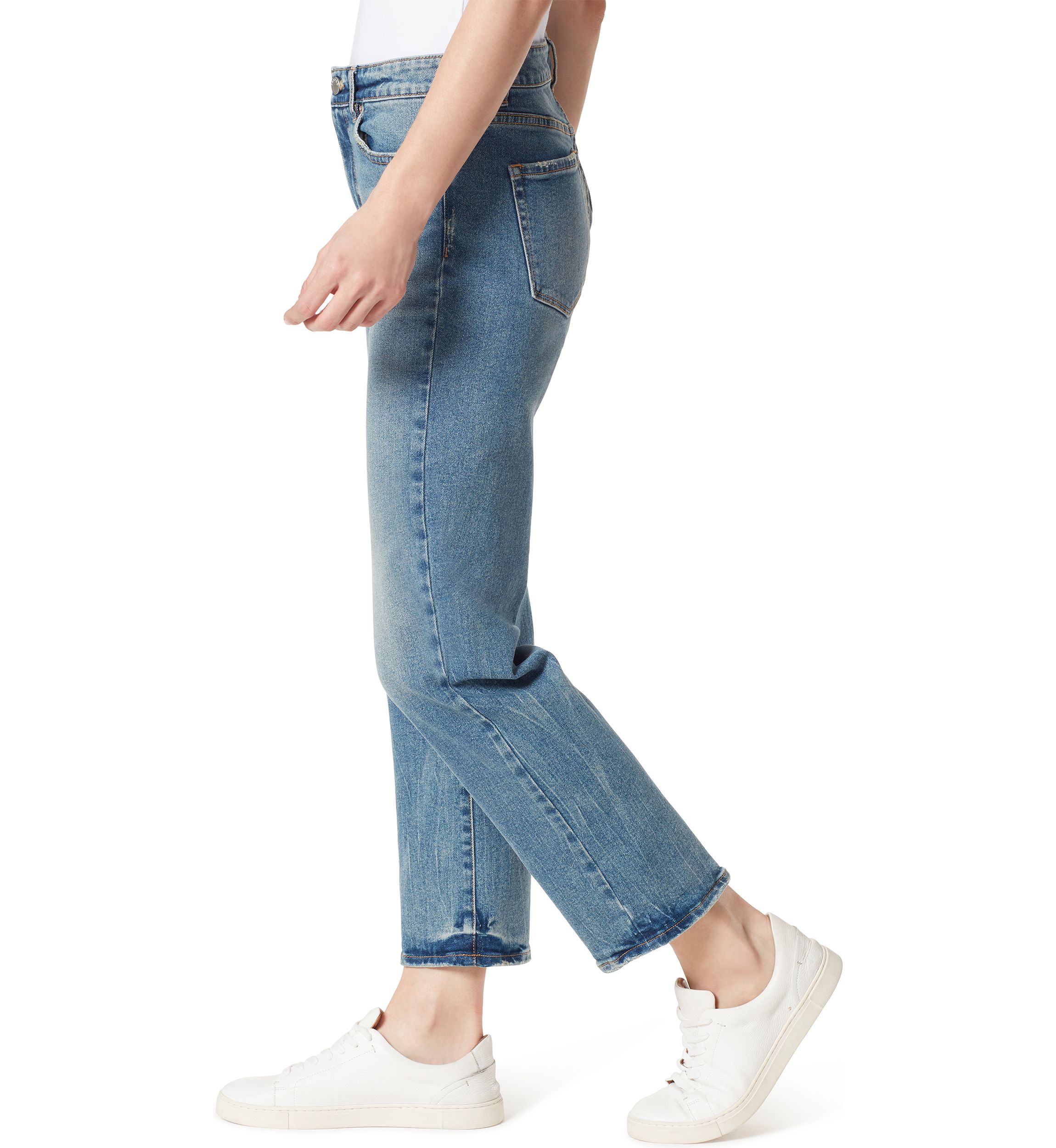 High Rise Straight Leg Jeans 