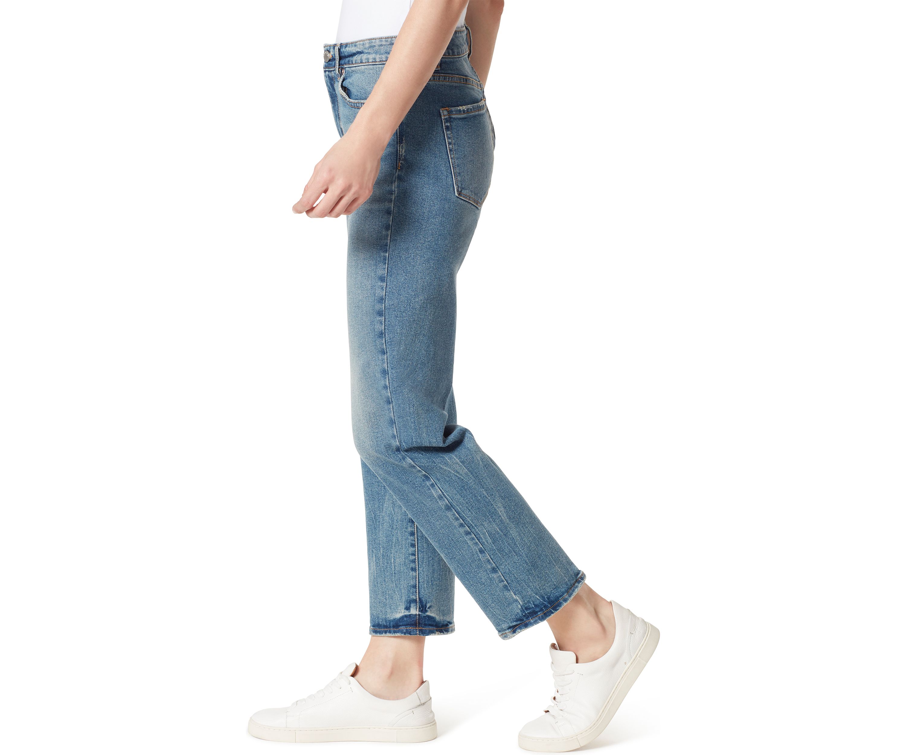 High Rise Straight Leg Jeans 