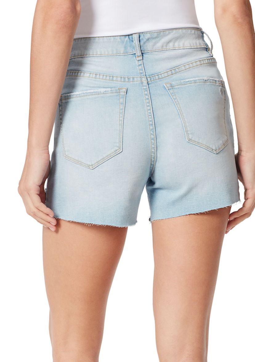 High Rise Denim Shorts