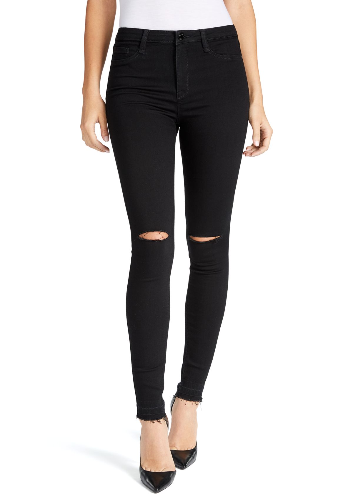 Womens Sculpted High Rise Jeans