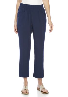New Directions® Solid Stretch Woven Pants | belk