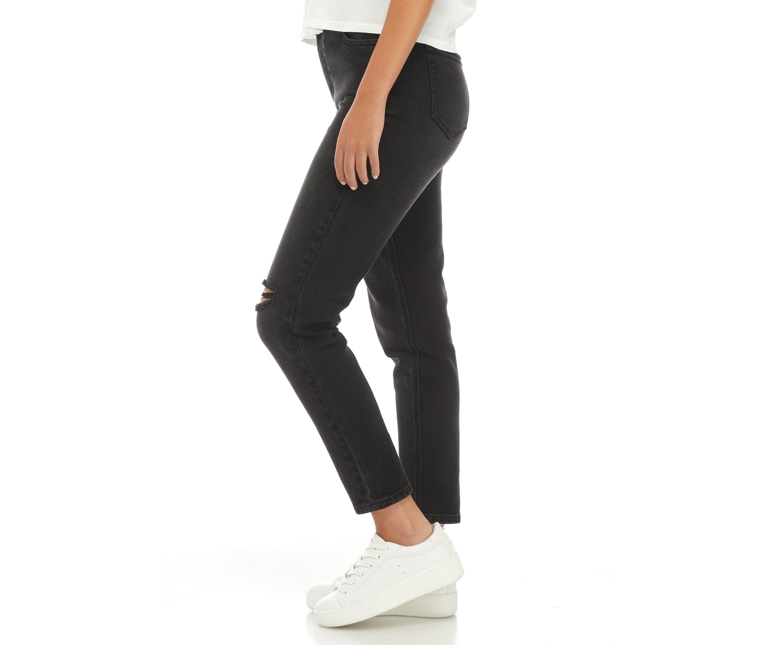 Destructed Mom Jeans 