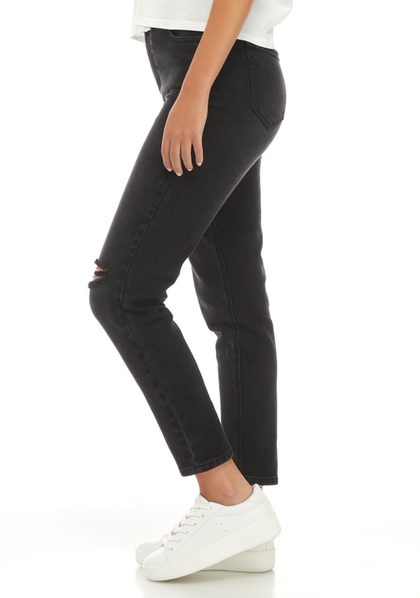 Destructed Mom Jeans 