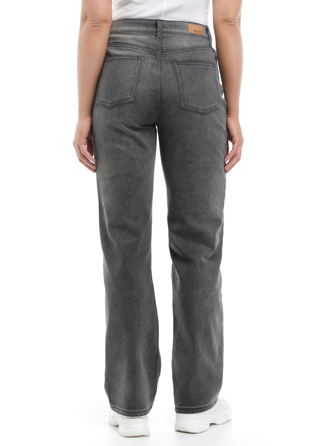 5 Pocket Baggy Straight Denim Jeans