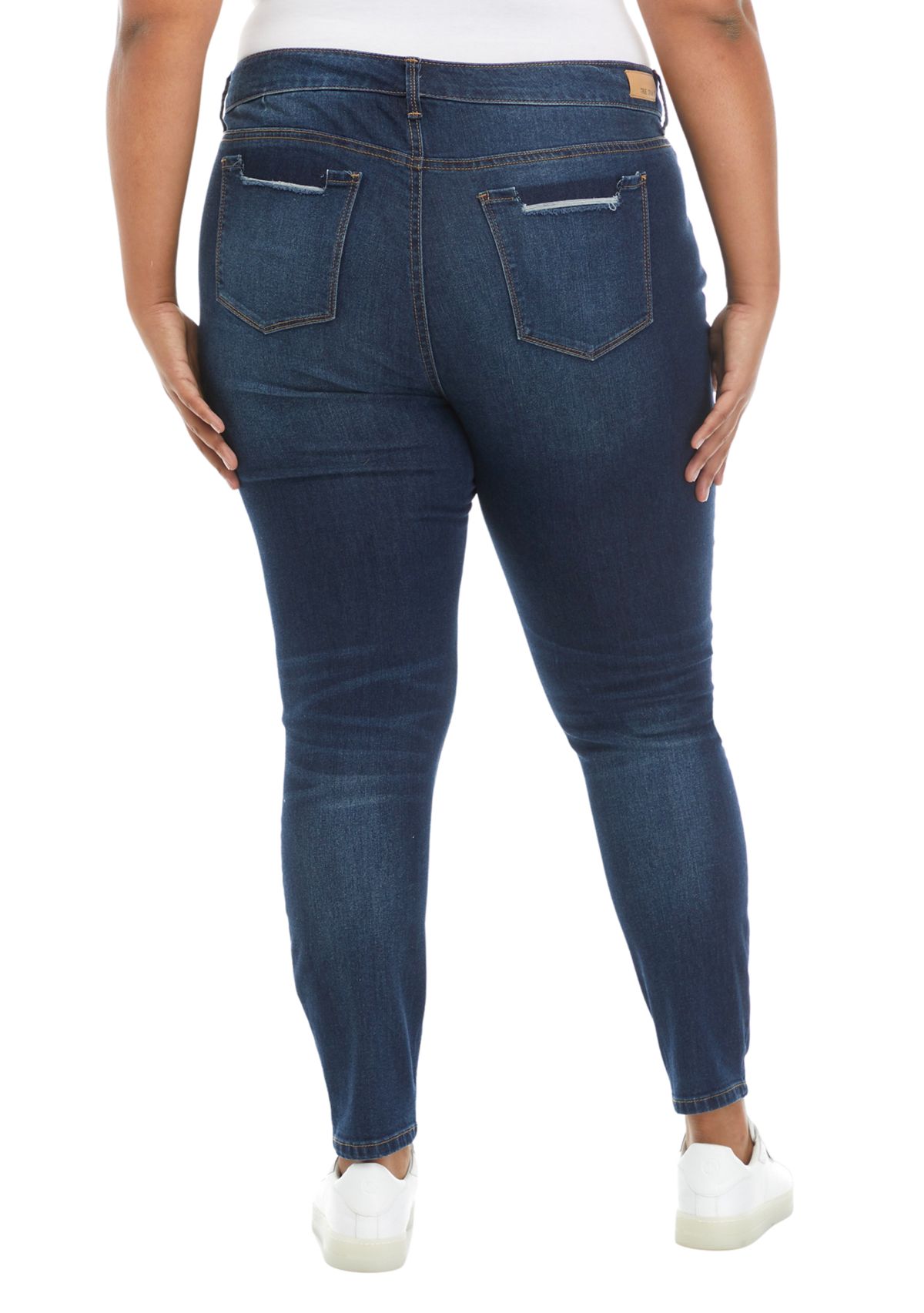 TRUE CRAFT Plus Size Mid Rise Skinny Jeans | Belk
