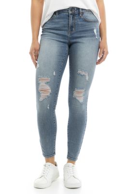 TRUE CRAFT Mid Rise Skinny Jeans | belk