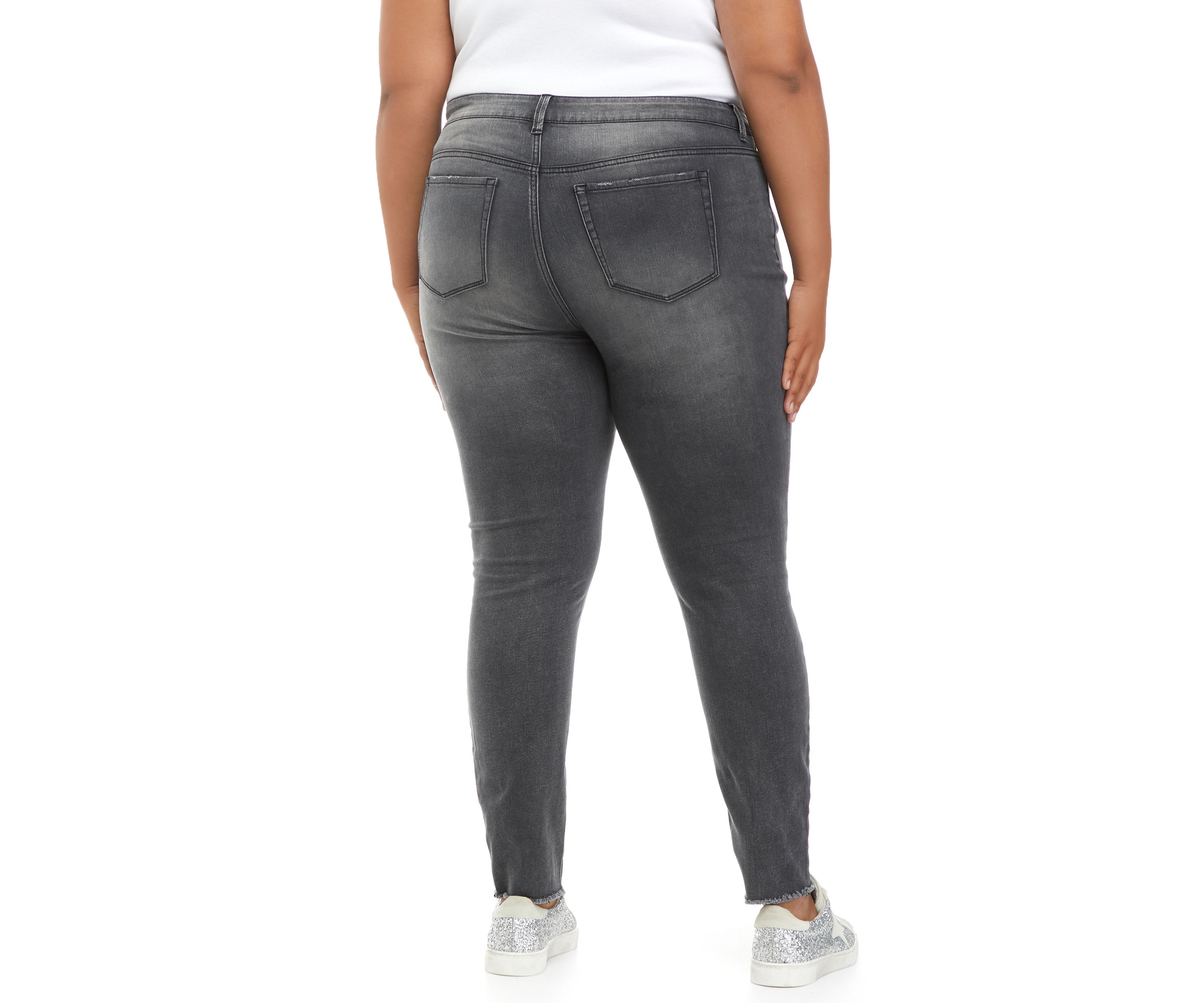 Plus Size Mid Rise Skinny Jeans