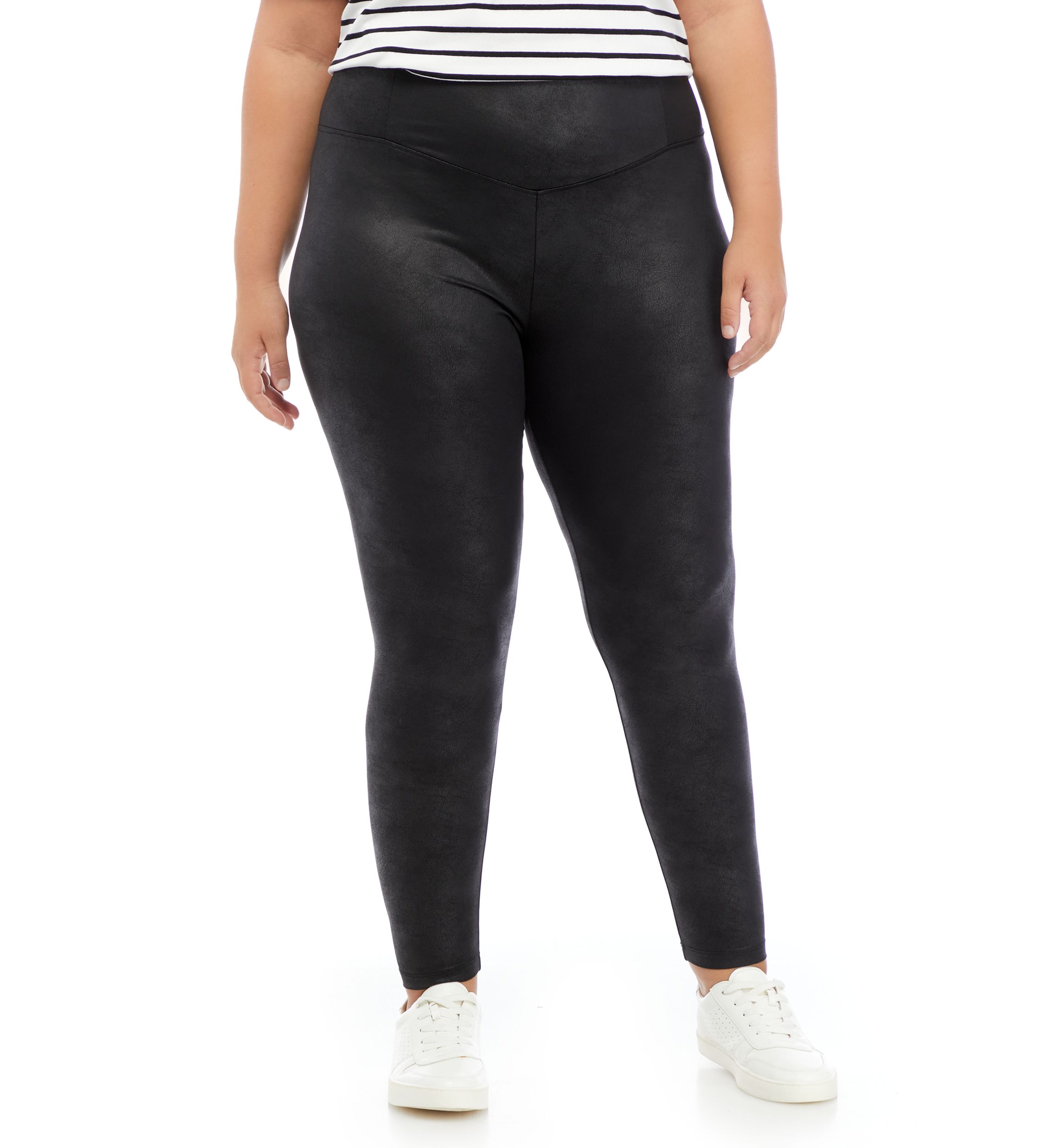 Plus Size Pull On Shine Leggings 