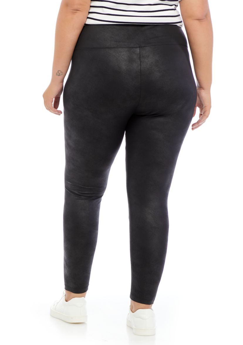Plus Size Pull On Shine Leggings 