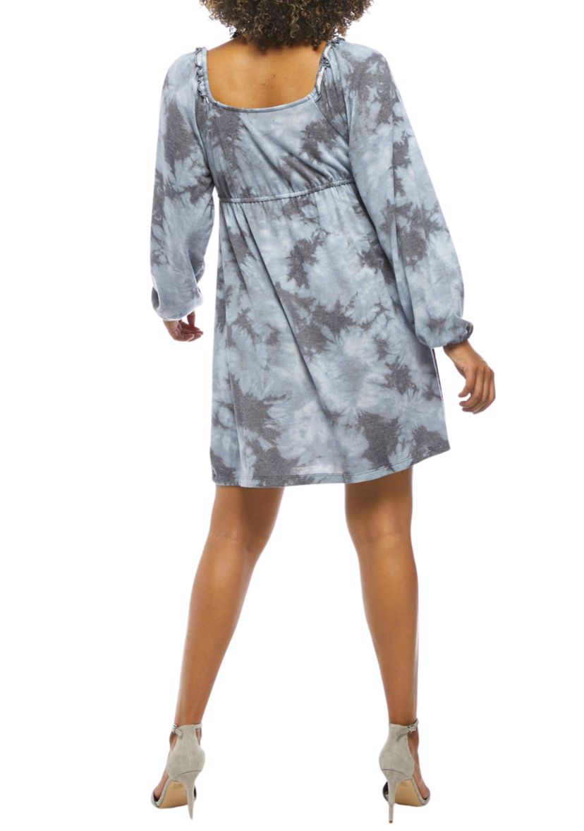   Juniors Blouson Sleeve Babydoll Dress 