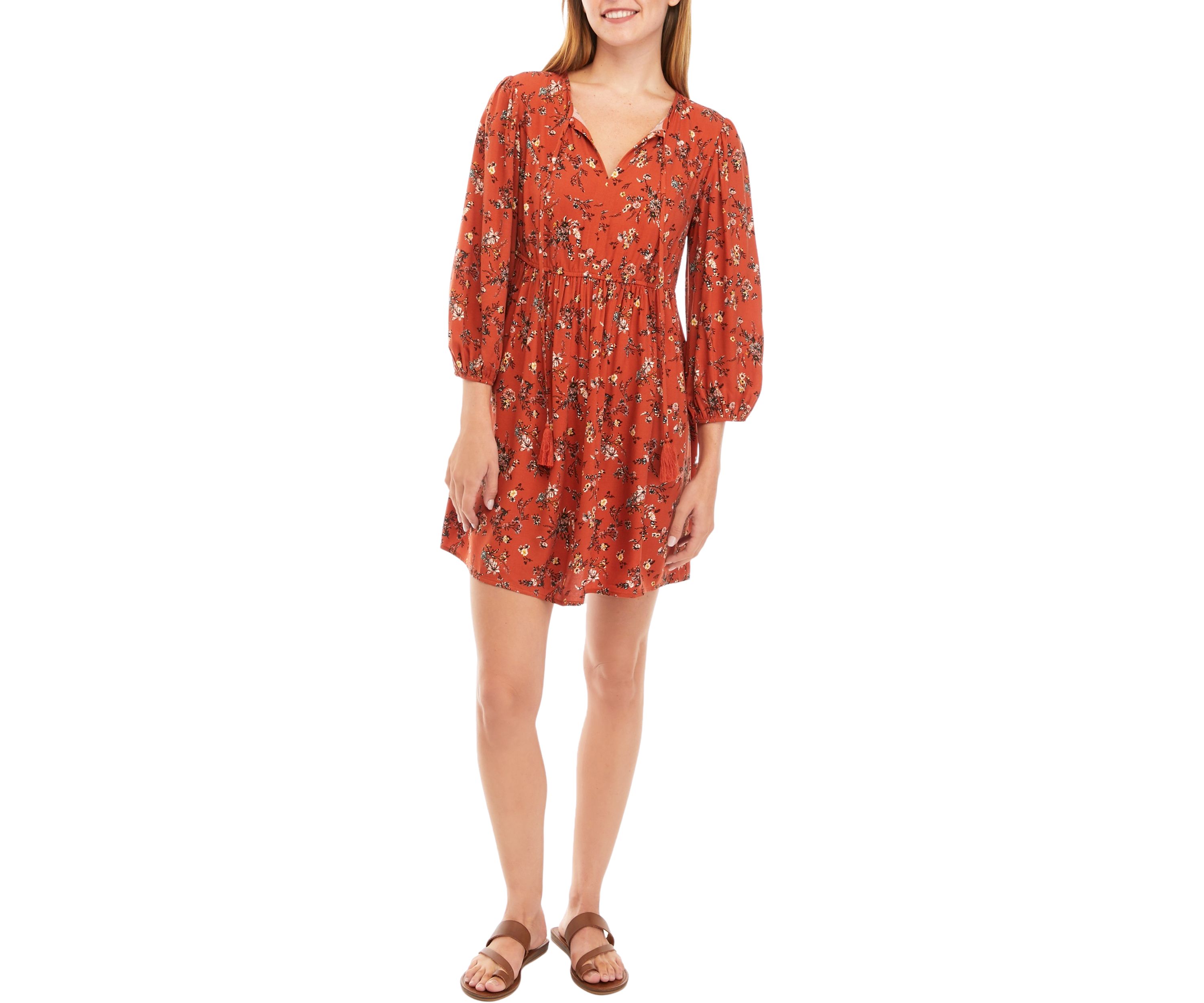 Printed Woven Babydoll Dress