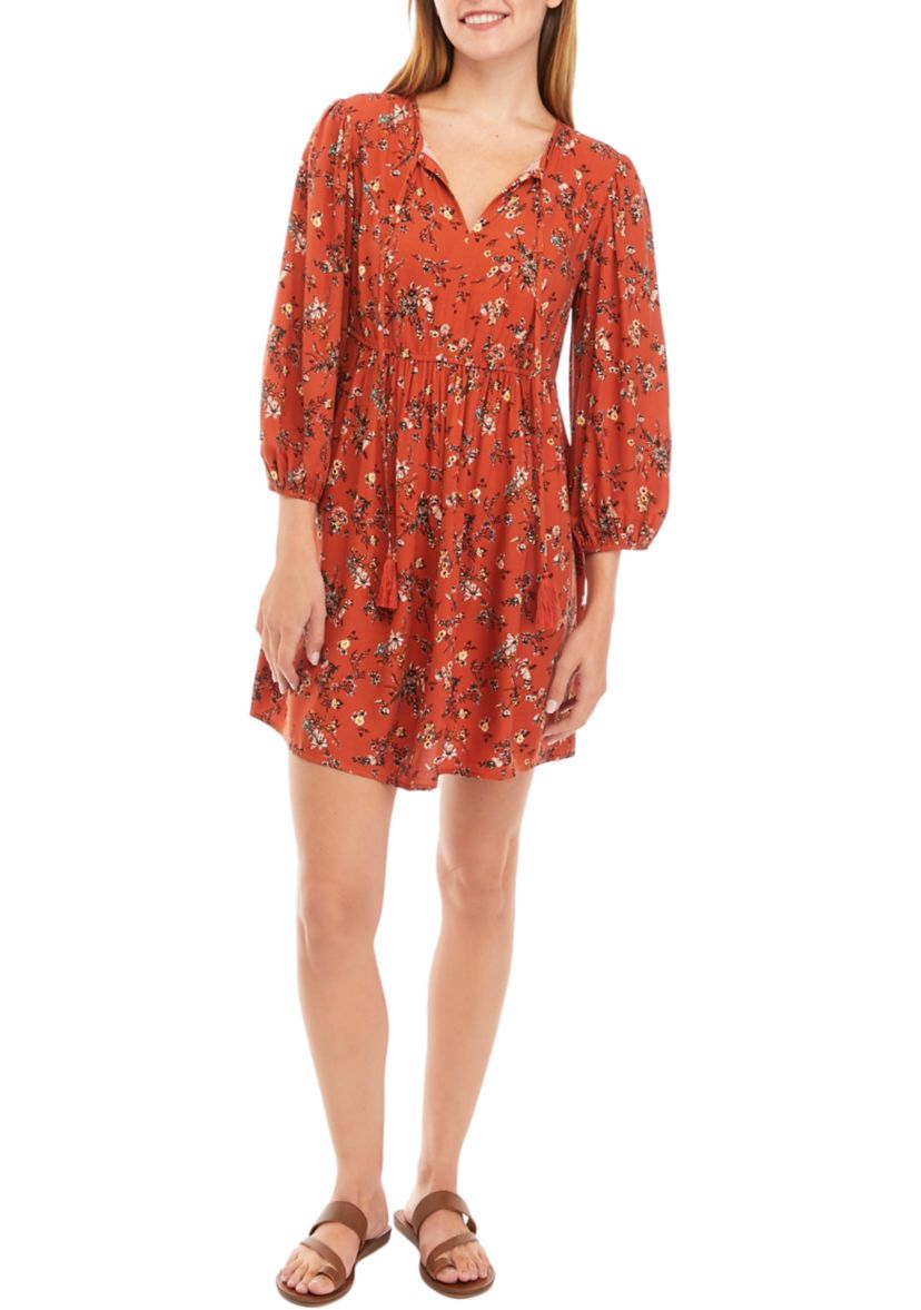 Printed Woven Babydoll Dress