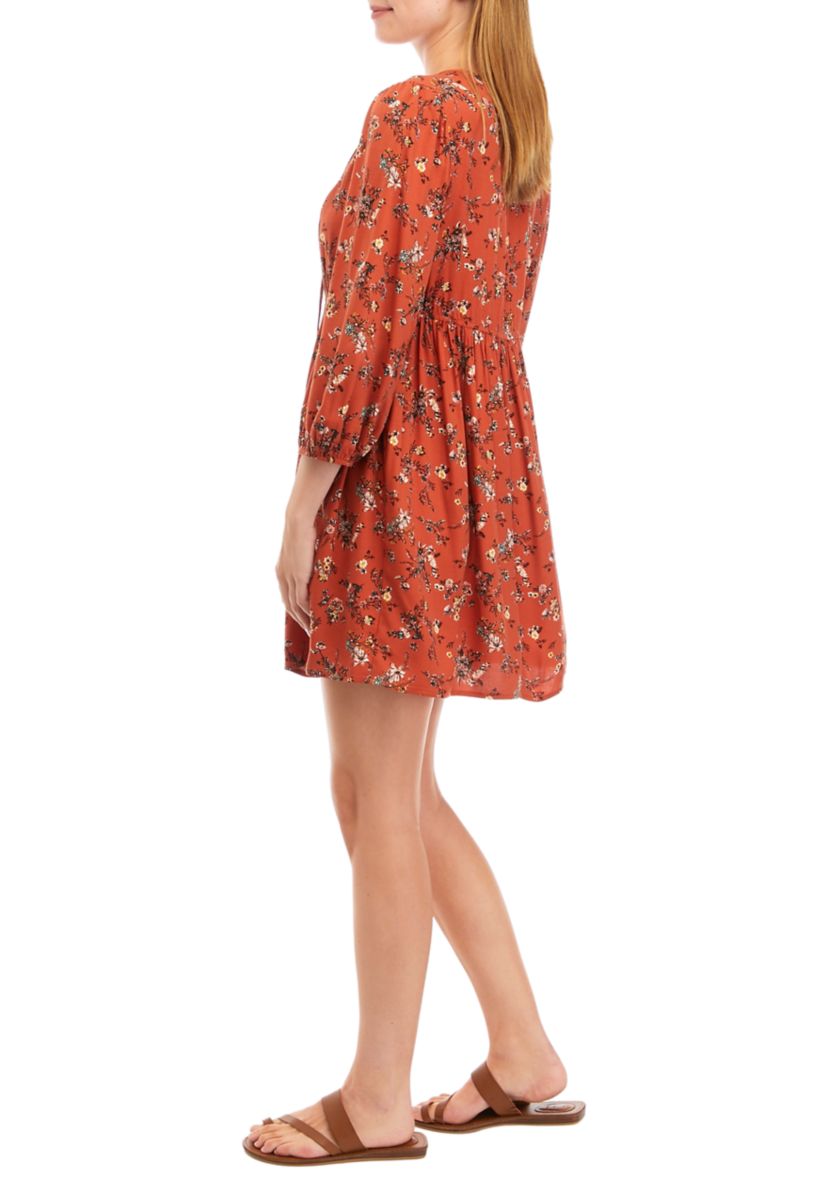 Printed Woven Babydoll Dress