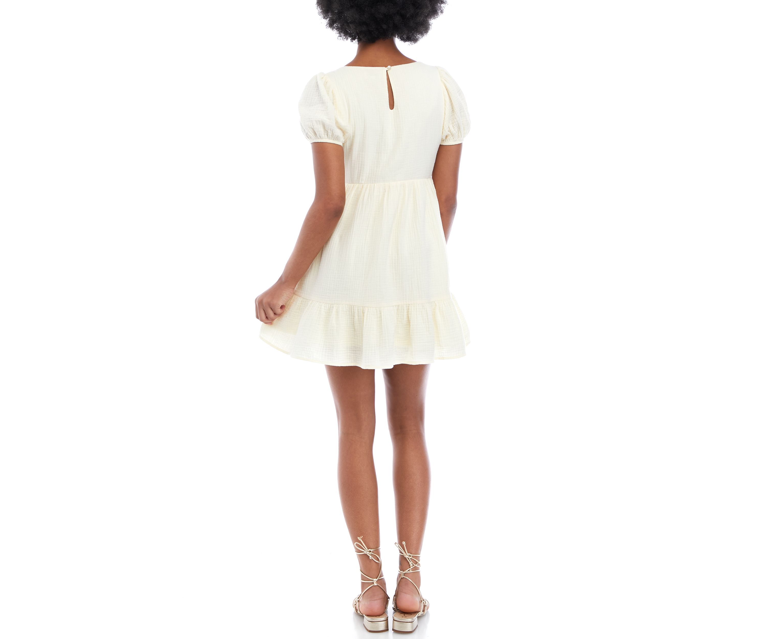 Short Sleeve V-Neck Dress
