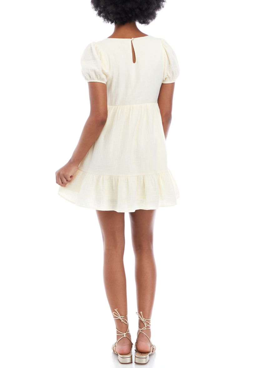 Short Sleeve V-Neck Dress