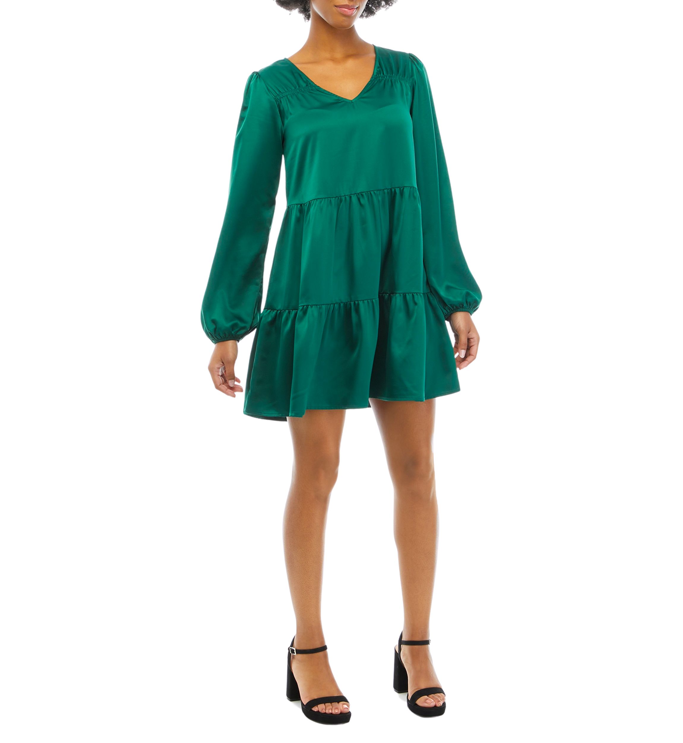 Long Sleeve Tiered Dress