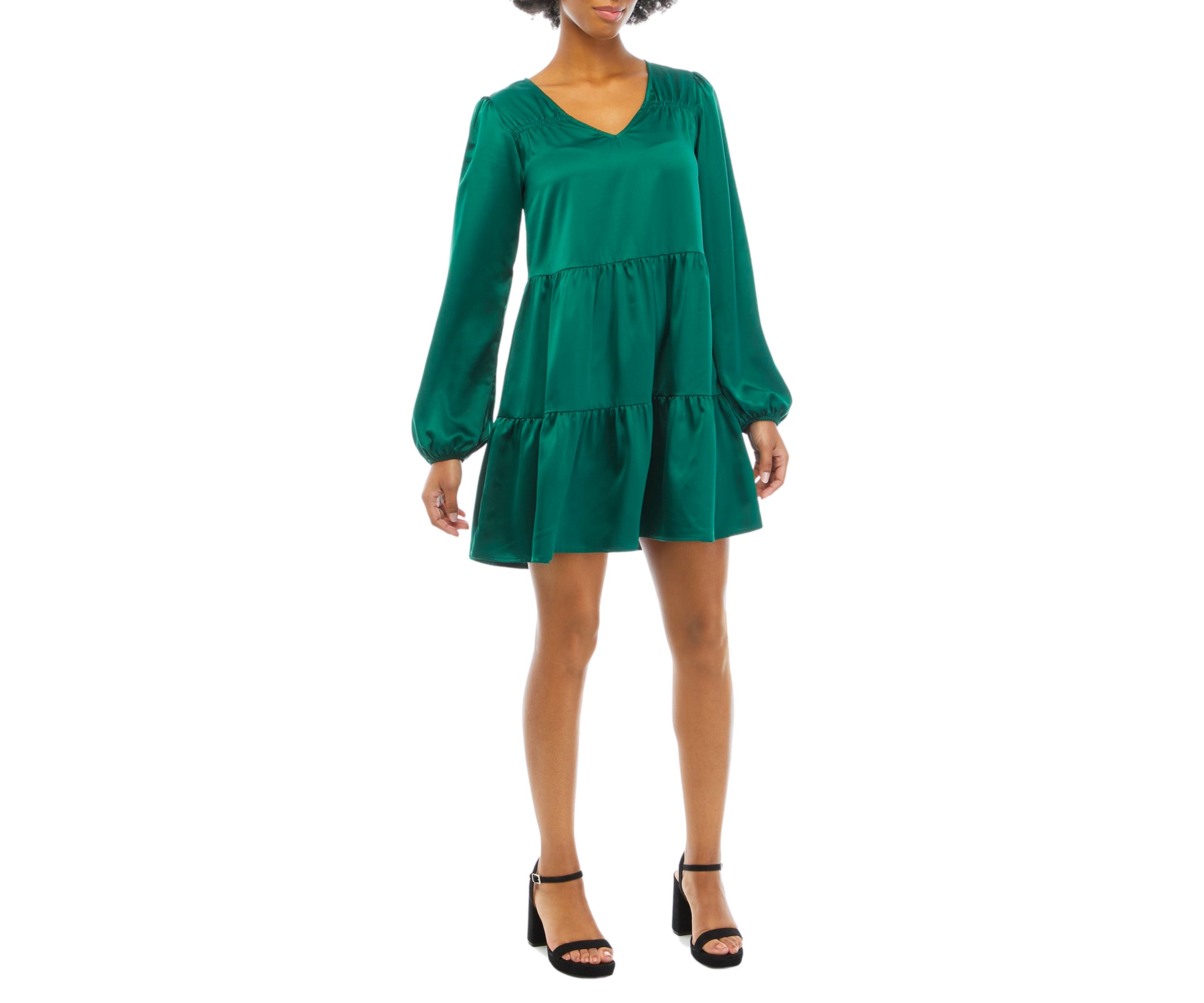 Long Sleeve Tiered Dress