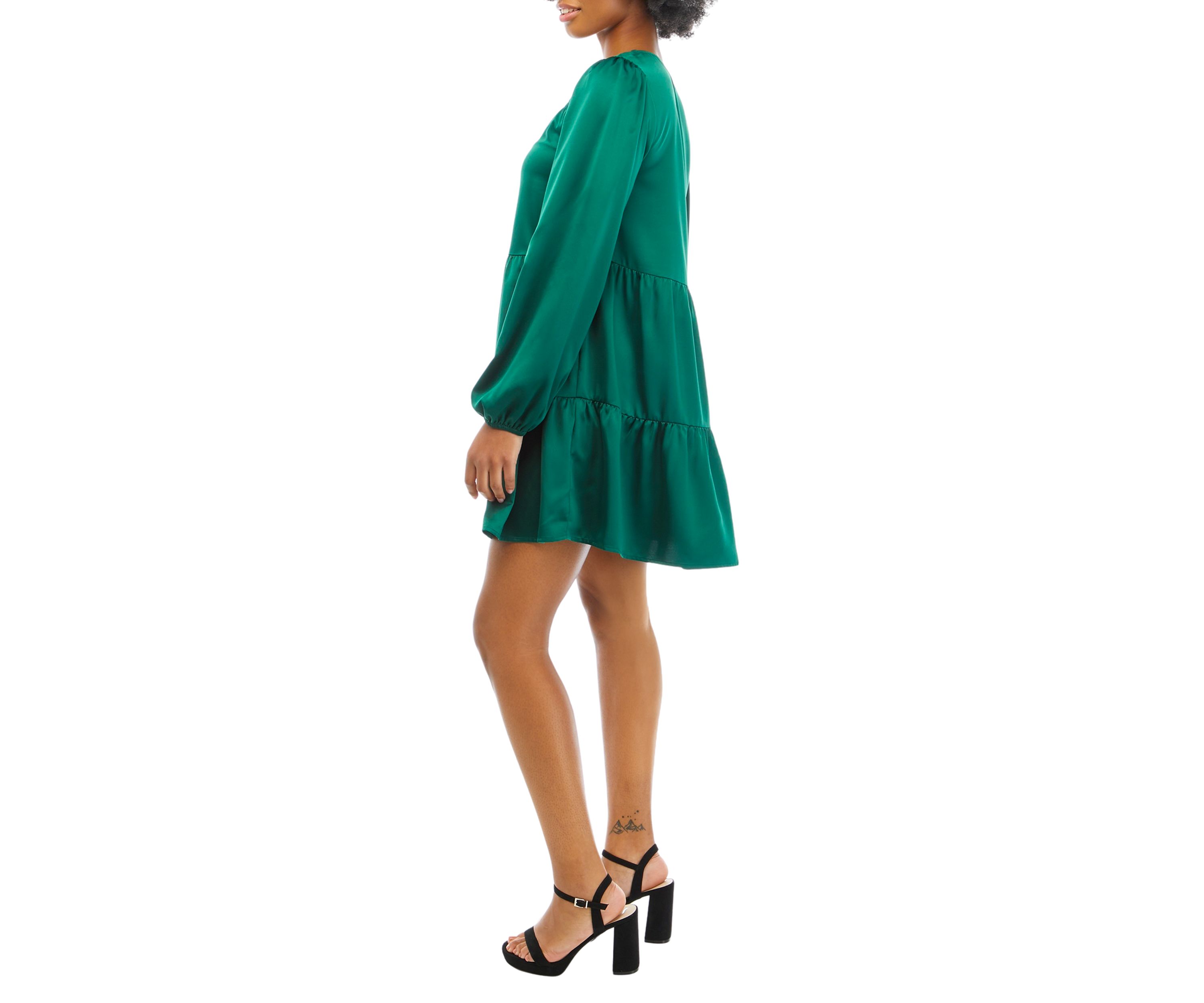 Long Sleeve Tiered Dress