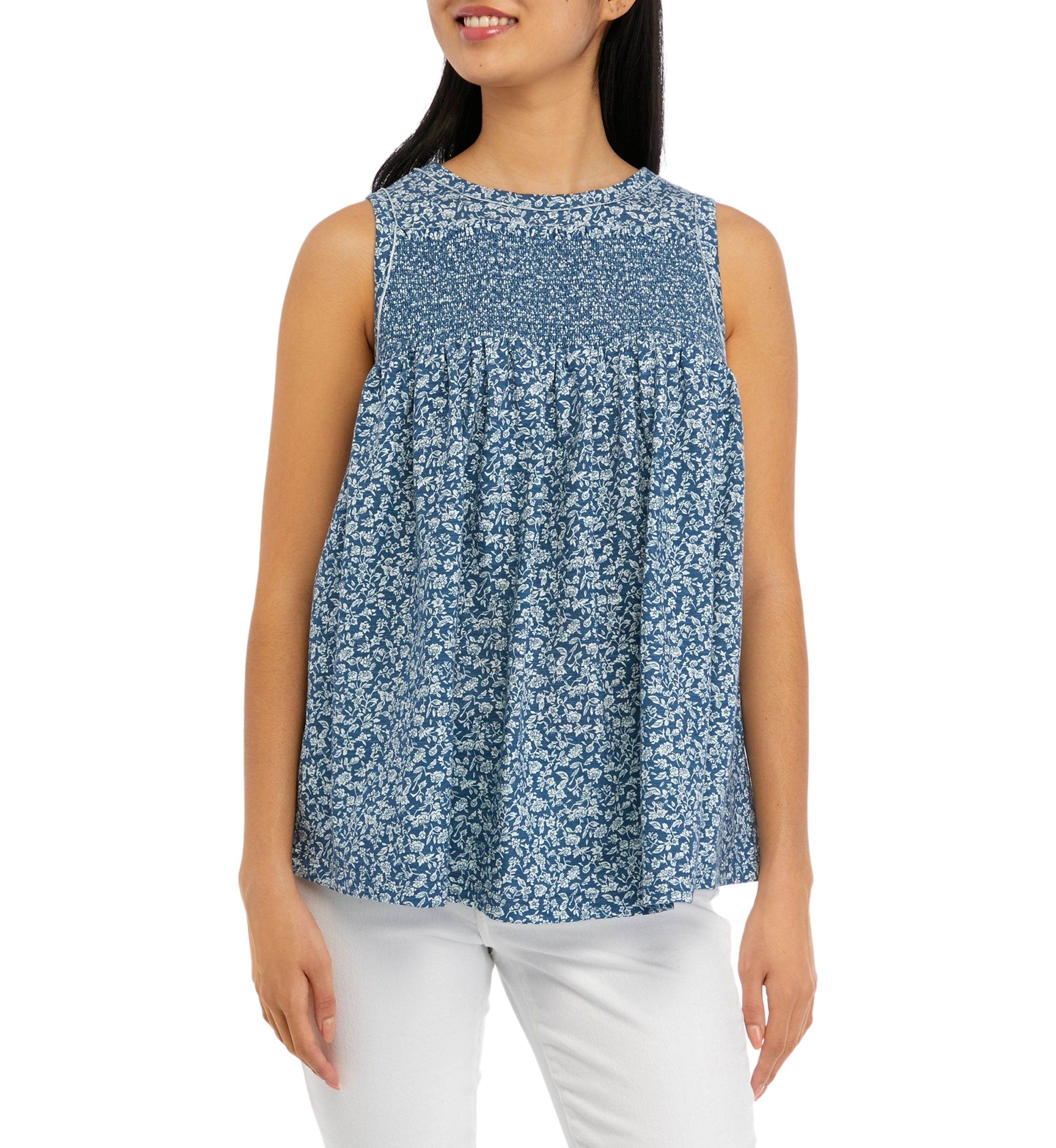 Sleeveless Embroidered Knit Tunic 