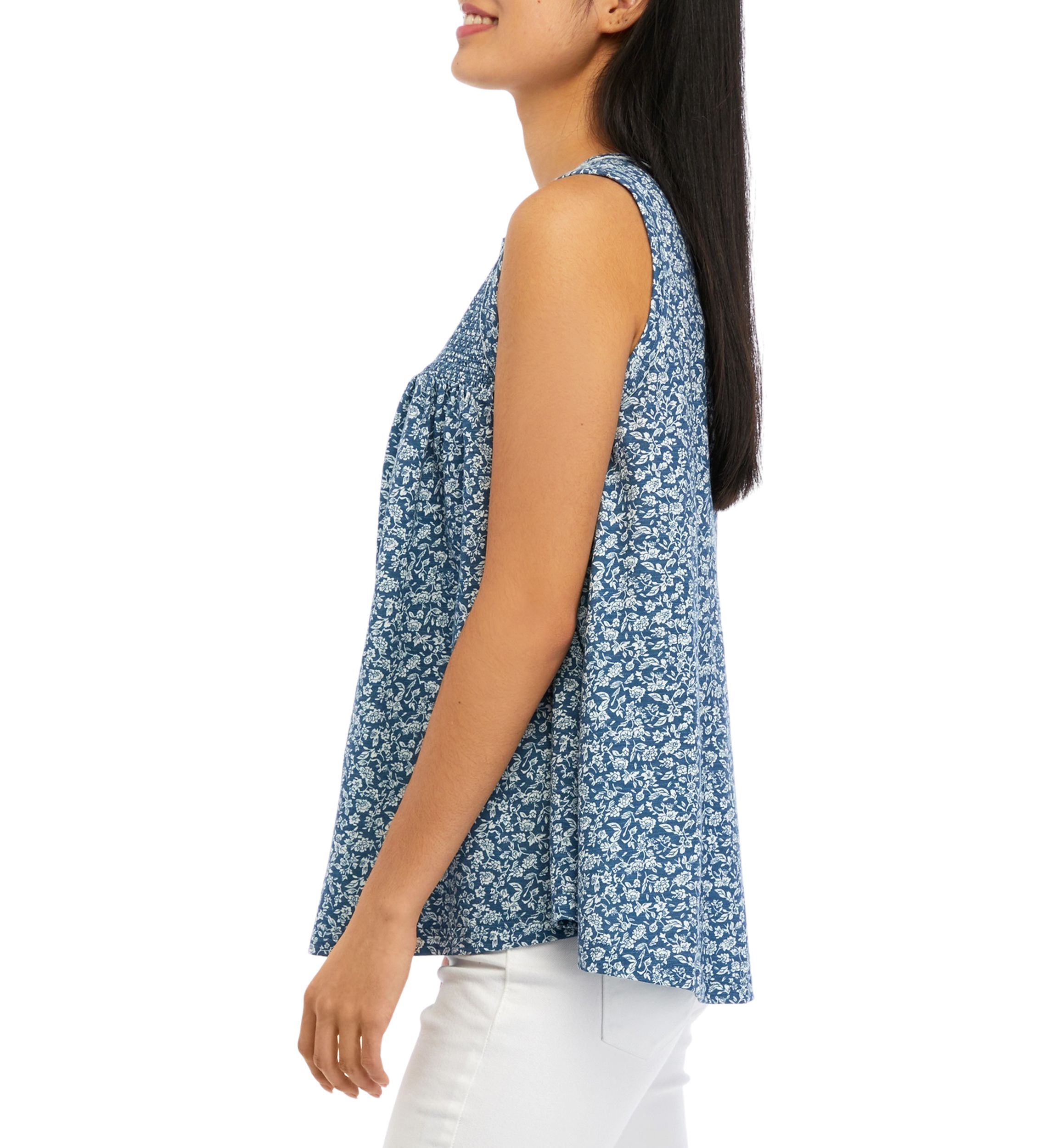 Sleeveless Embroidered Knit Tunic 
